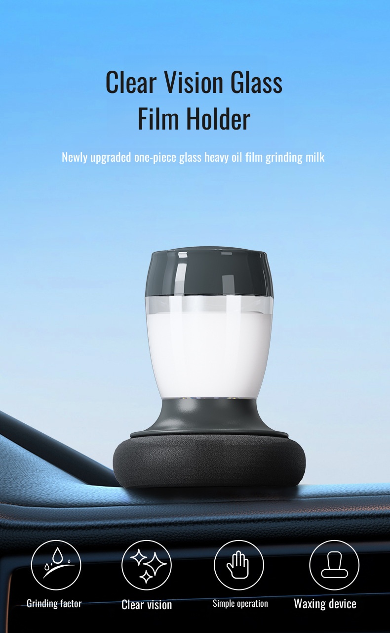 Car oil film cleaner for front windshield