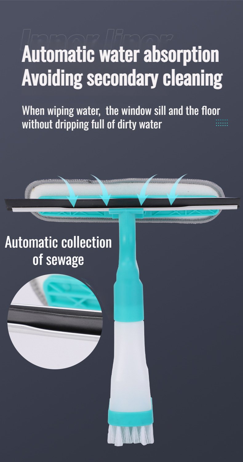 Durable and sticky double-sided glass wiper