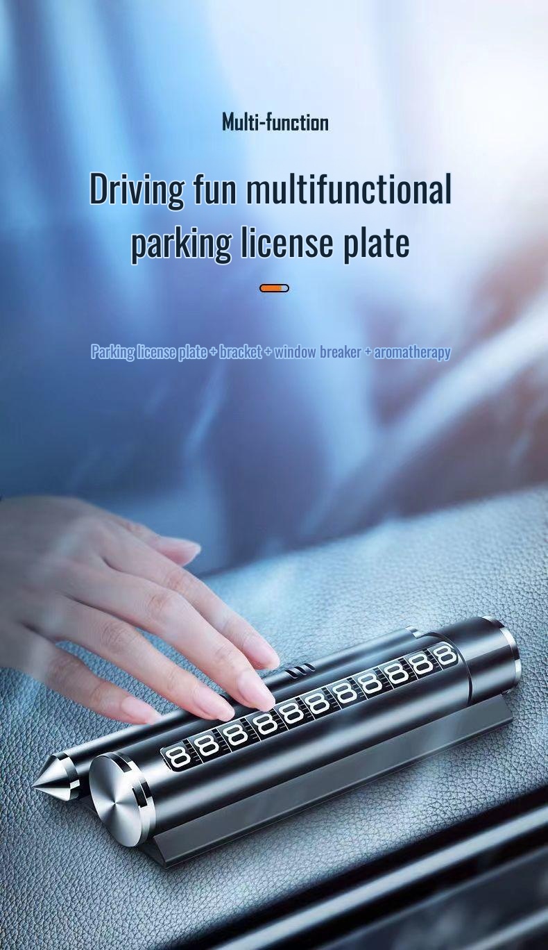 Emergency car window breaker tool in use