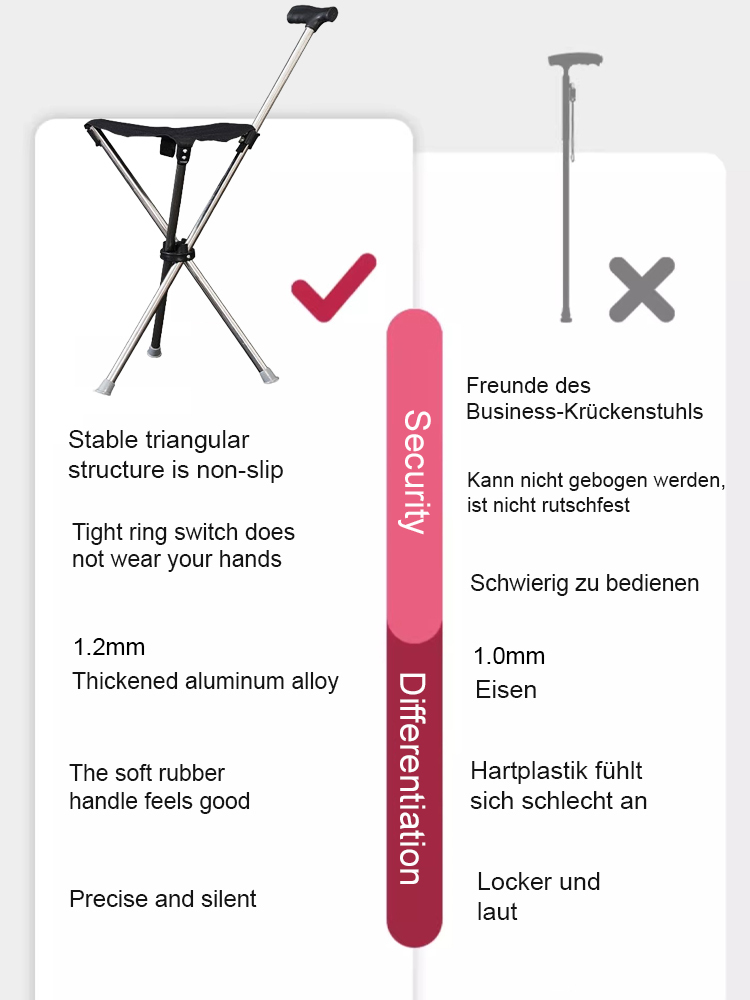 [FDA Designated Outdoor Products] ✨Outdoor Foldable Cane Chair✨The 1-second unfolding chair allows you to rest easily!