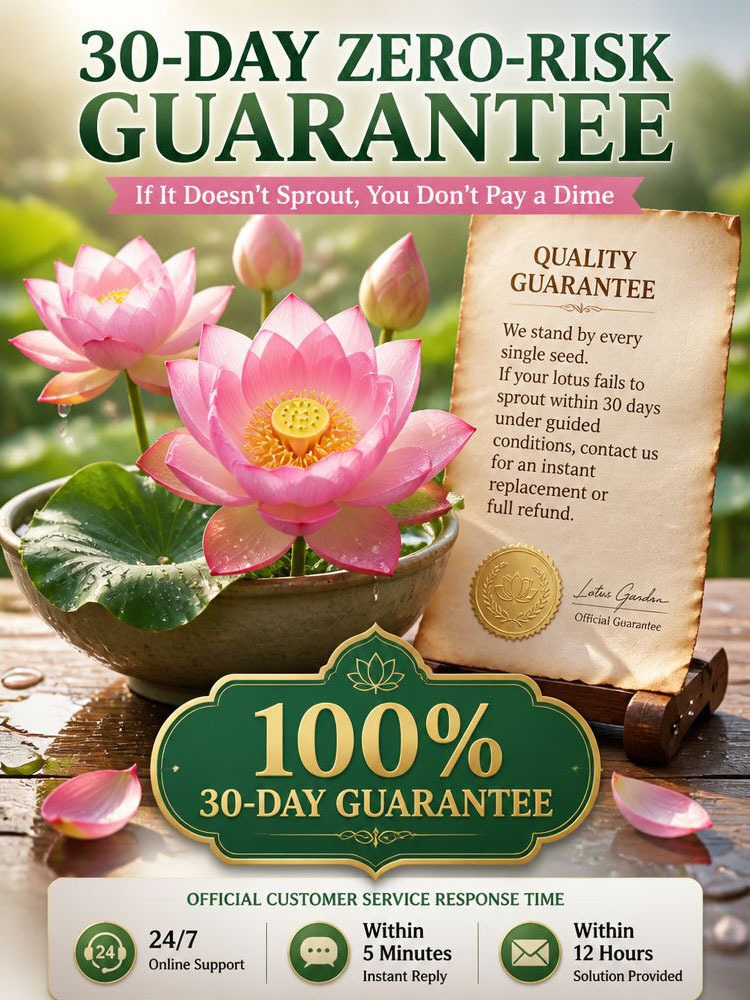 Direct Nursery Deal 🌸 Hydroponic Mini Lotus | Water Only No Soil | Natural Air Purifier | 8-Month Bloom 🪷