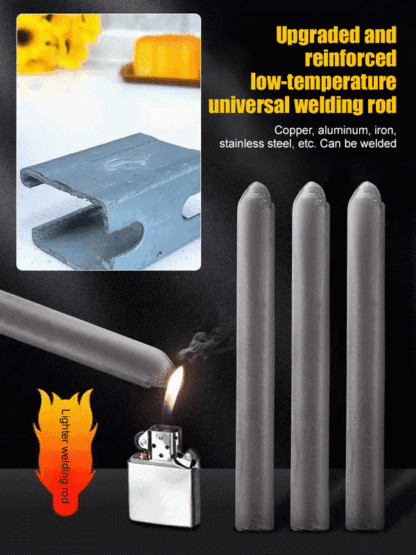 [Say goodbye to welding guns] Universal Low Temperature Welding Rods | Melts With A Lighter | Fixes All Metals 🛠️🔥