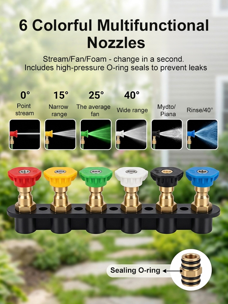 【 Heavy-Duty Power】High Pressure Washer Extension Wand | No Ladder Needed Roof Cleaner | Quick Connect 🏠💦