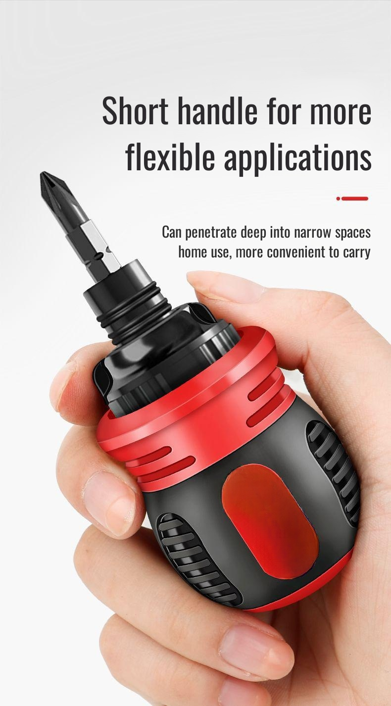 Flexible shaft screwdriver for hard-to-reach places
