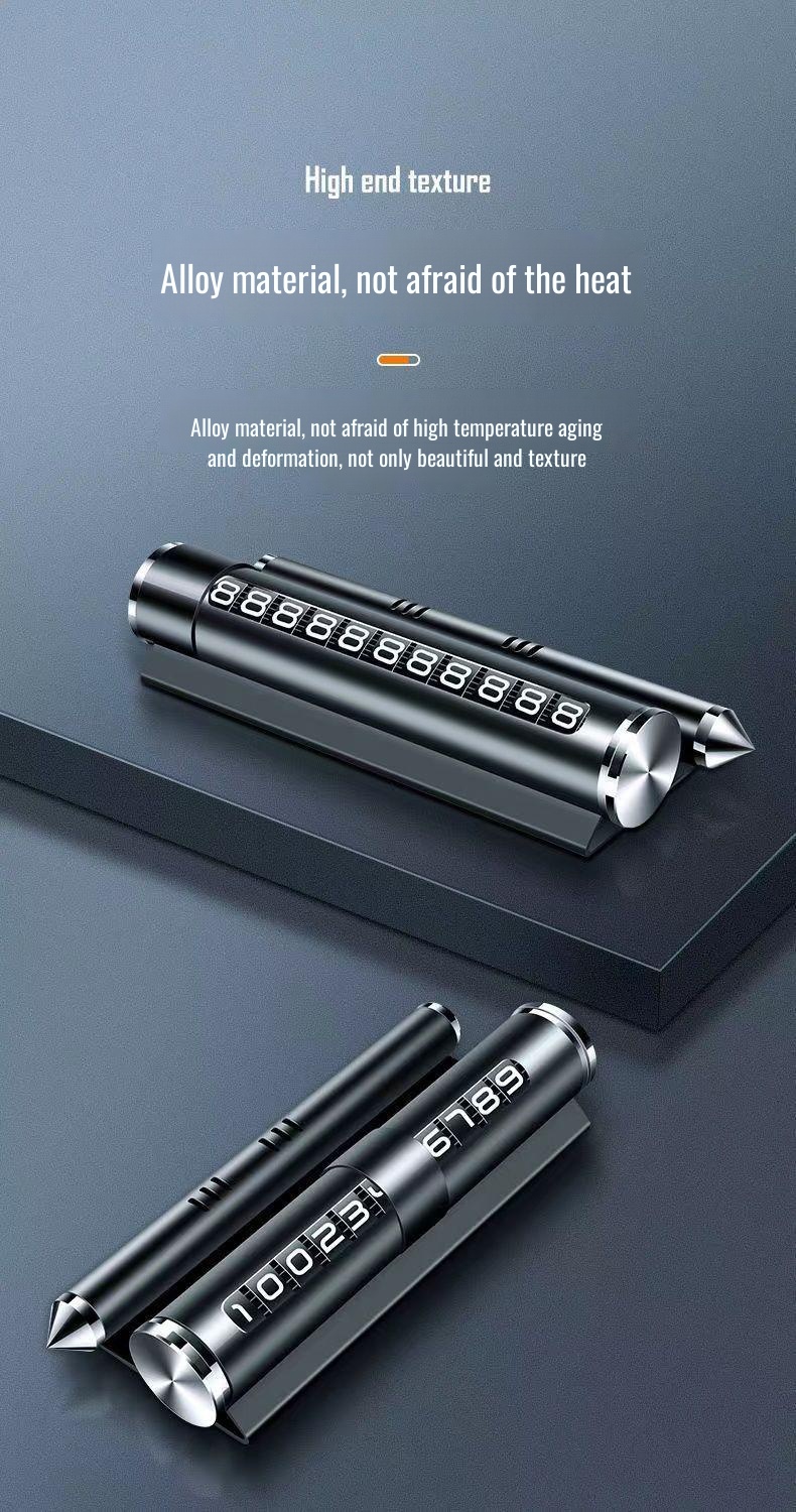 Close-up of car window breaker tip