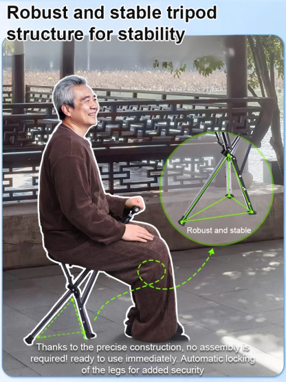 [FDA Designated Outdoor Products] ✨Outdoor Foldable Cane Chair✨The 1-second unfolding chair allows you to rest easily!
