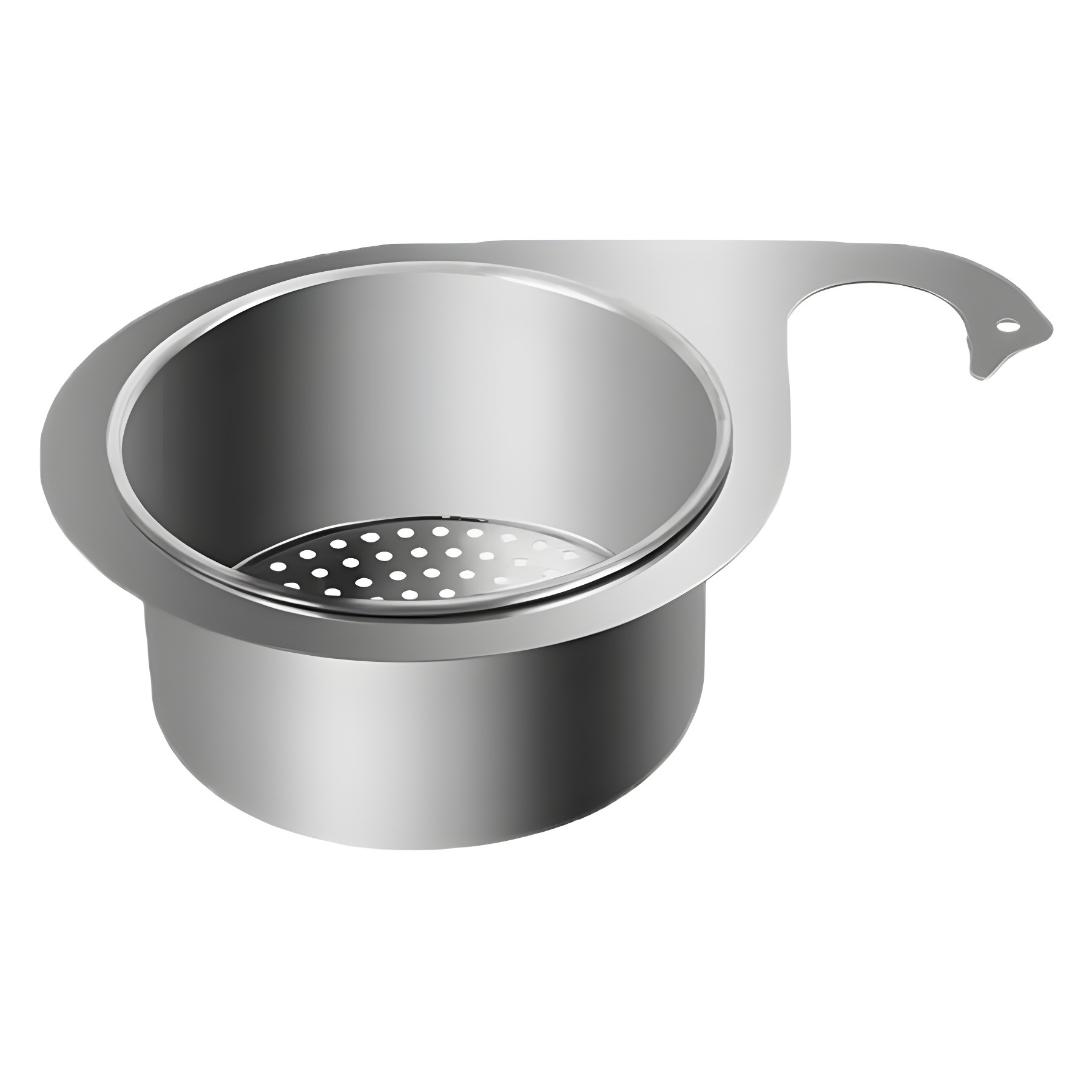 Stainless steel draining basket