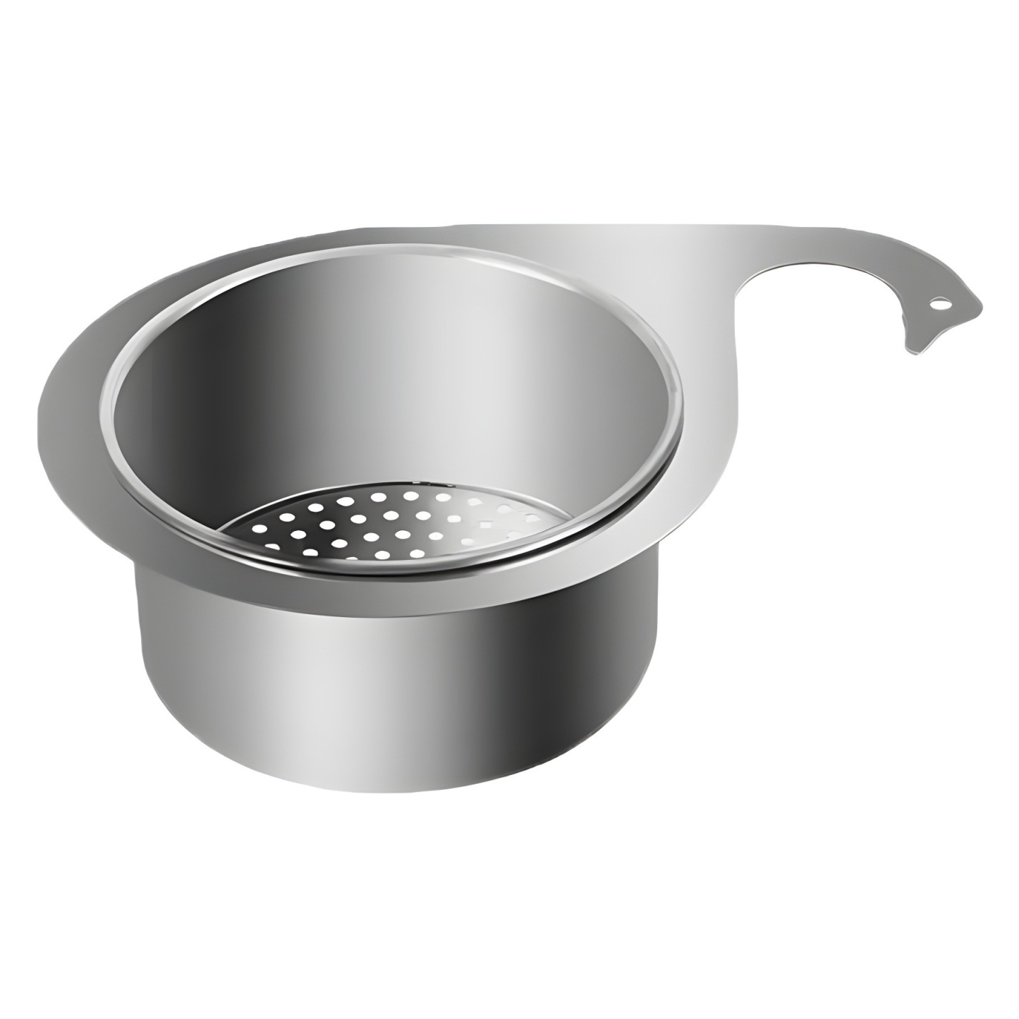 Stainless steel draining basket