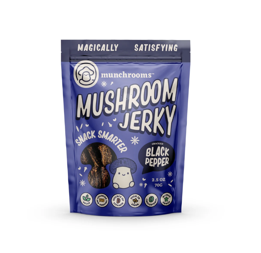 Munchrooms Cracked Black Pepper Mushroom Jerky