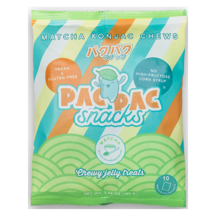 Pac Pac Snacks - Matcha Konjac Chews (vegan)