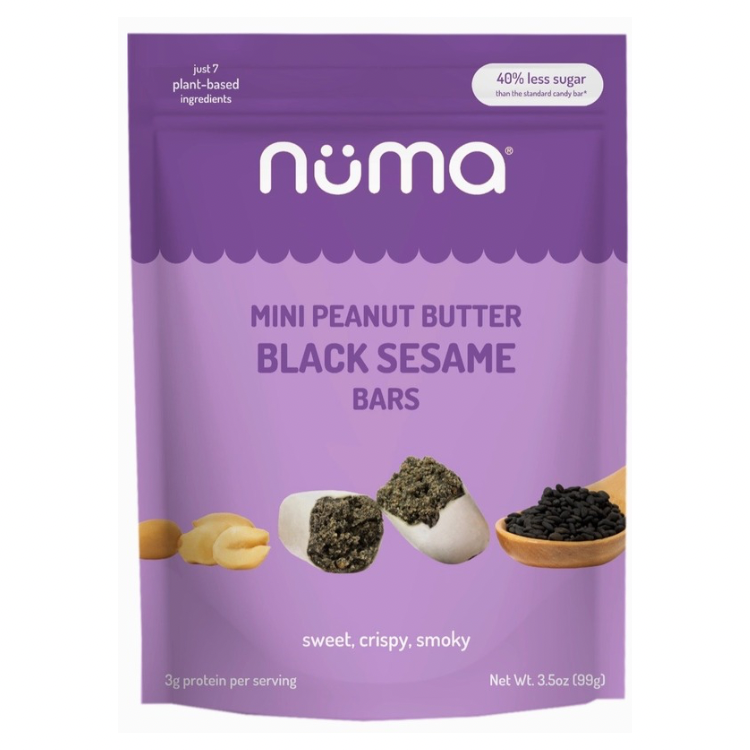 Numa Mini Peanut Butter Black Sesame Bars