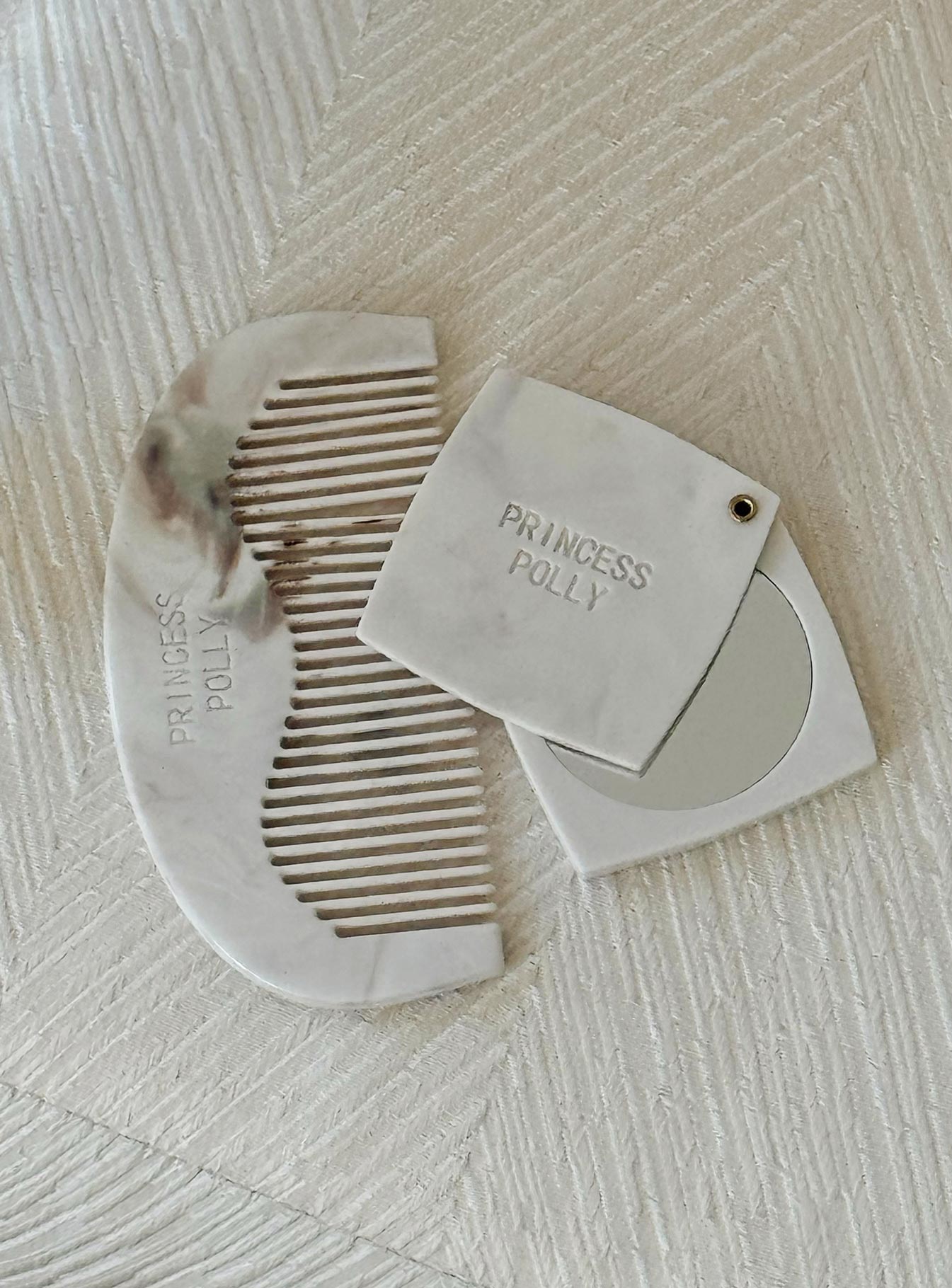 Isabetta Comb And Mirror Pack Cream-Heyiad