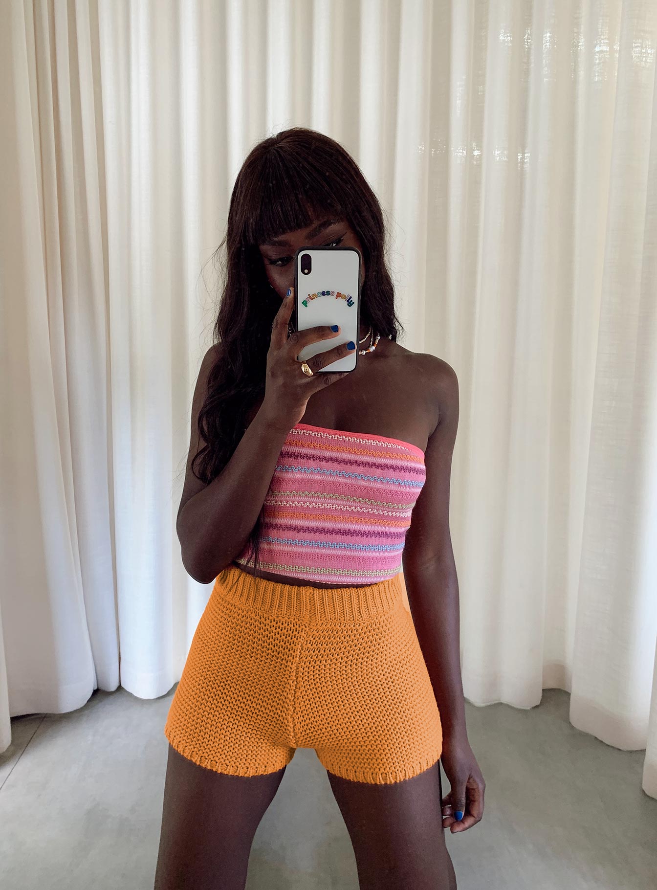 Julianna Shorts Orange-Heyiad