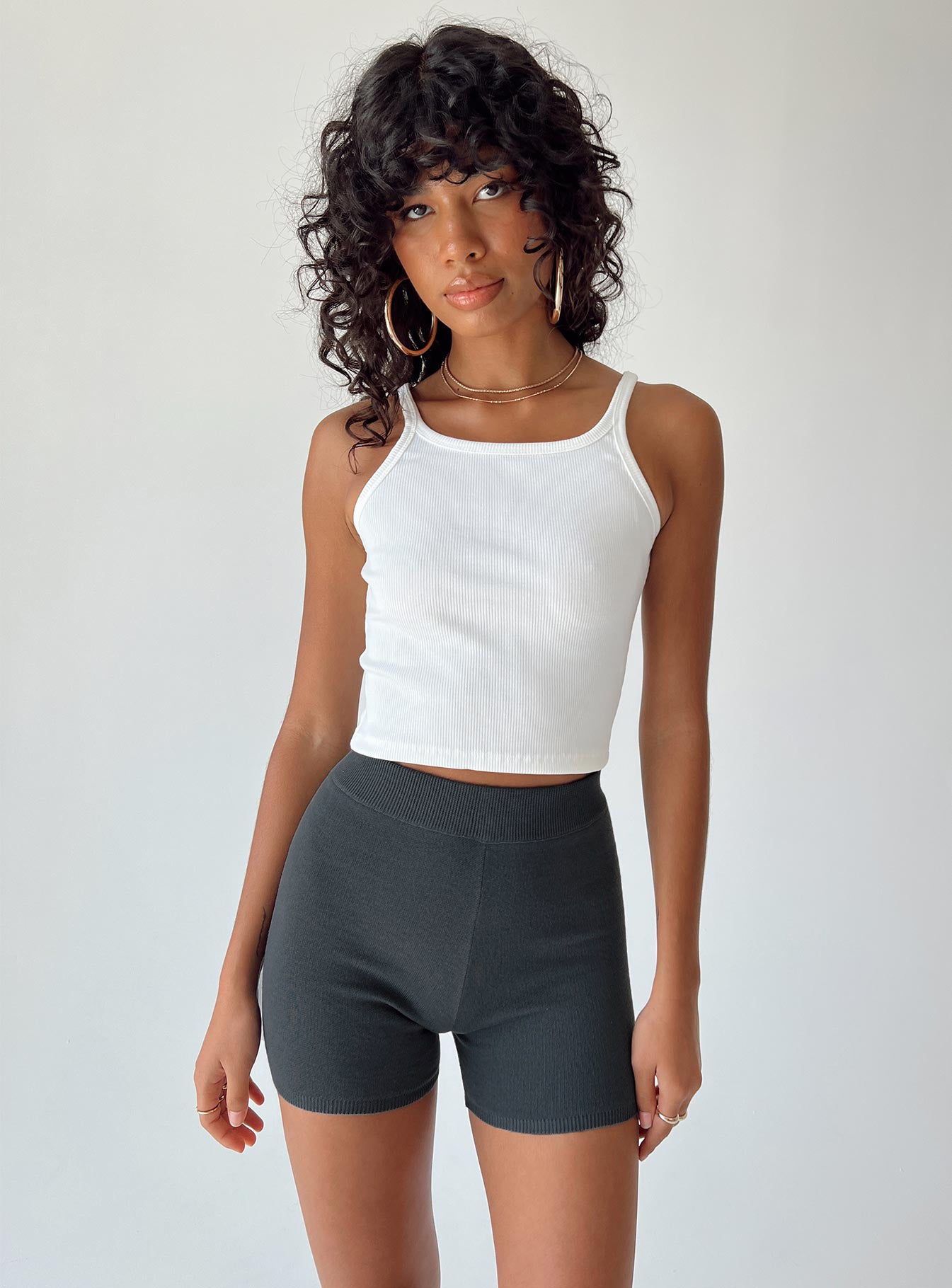Ivy Bike Shorts Grey-Heyiad