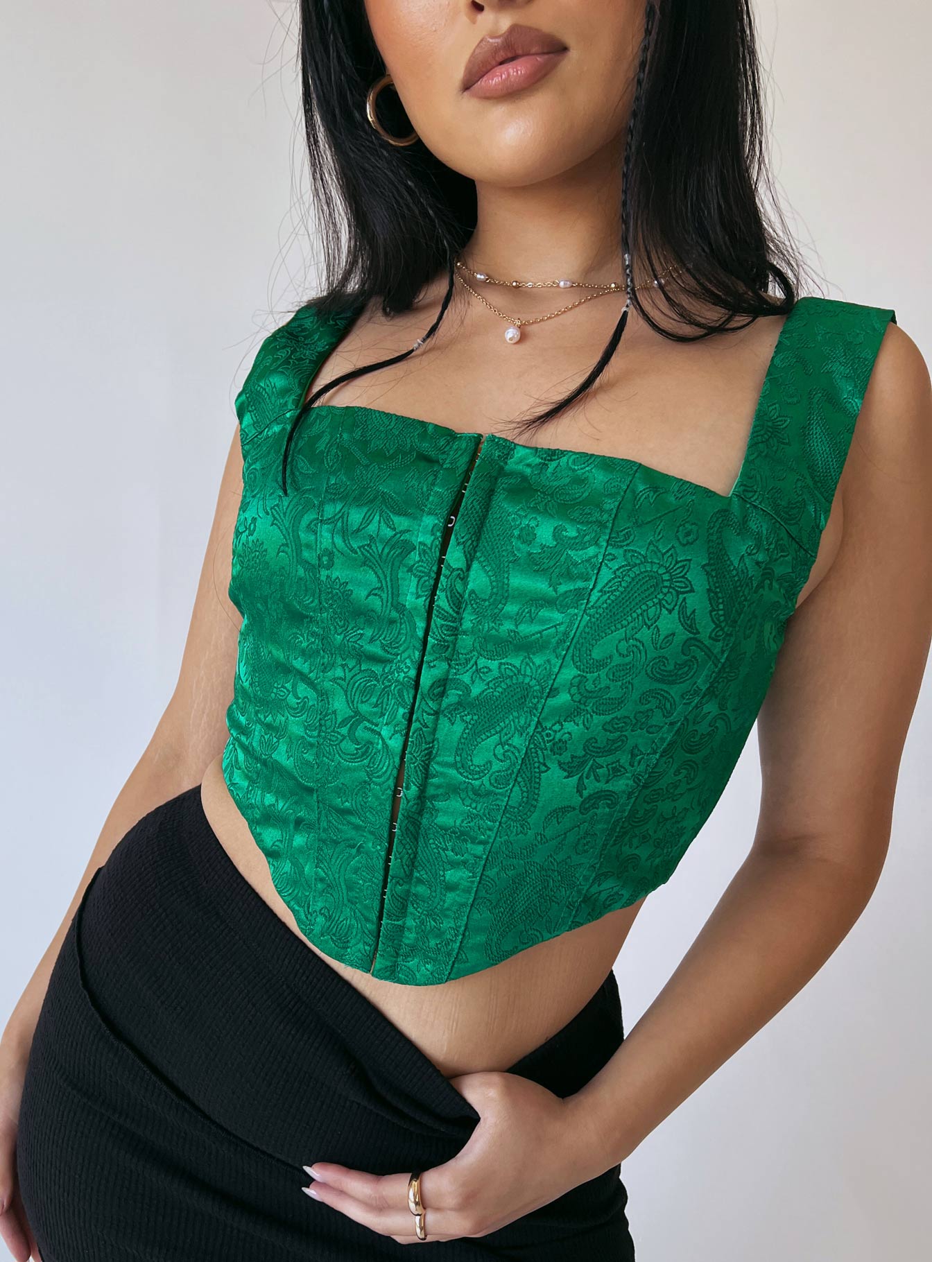 Day Dreaming Top Green-Heyiad