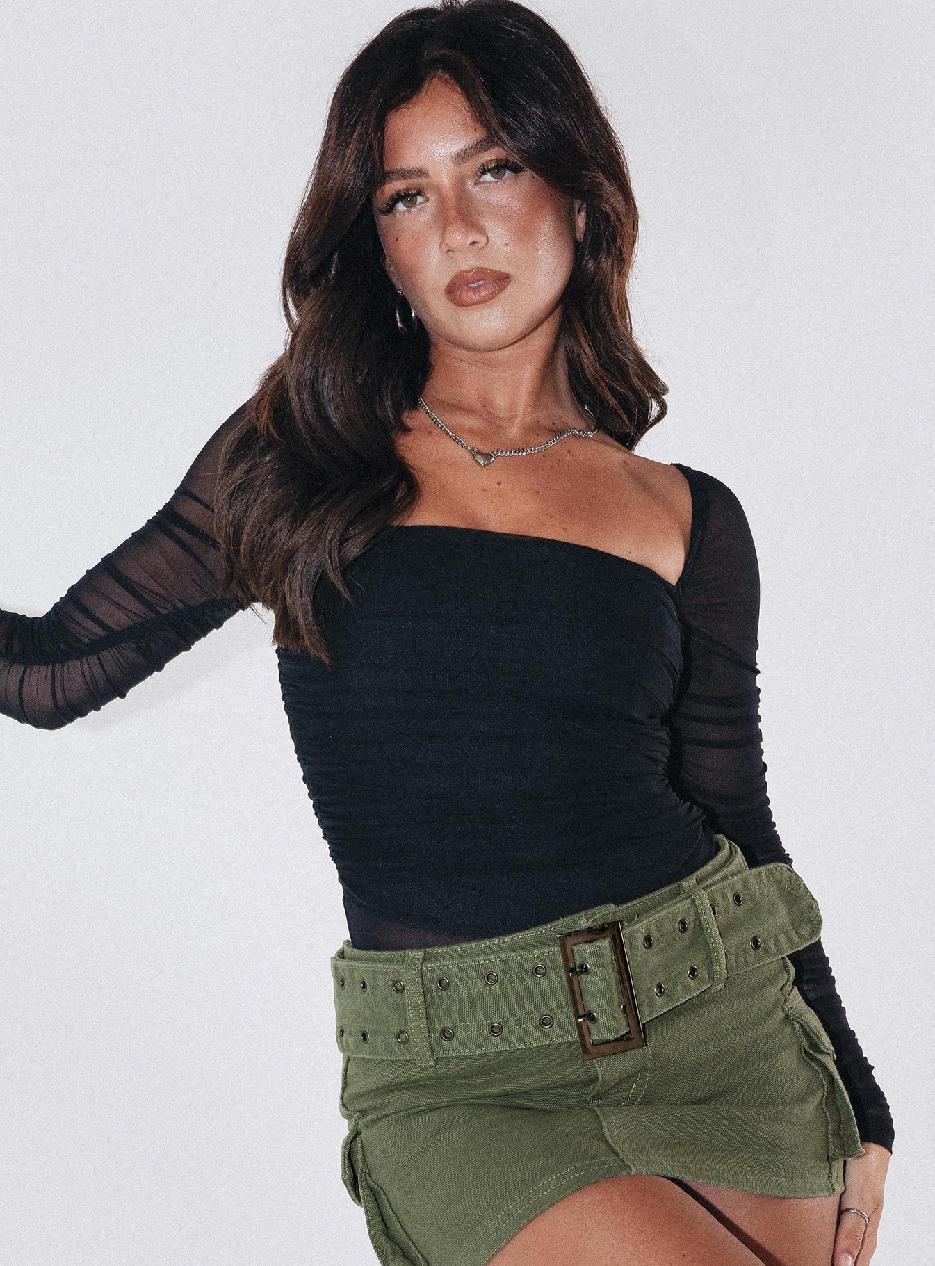 Delany Bodysuit Black Petite-Heyiad