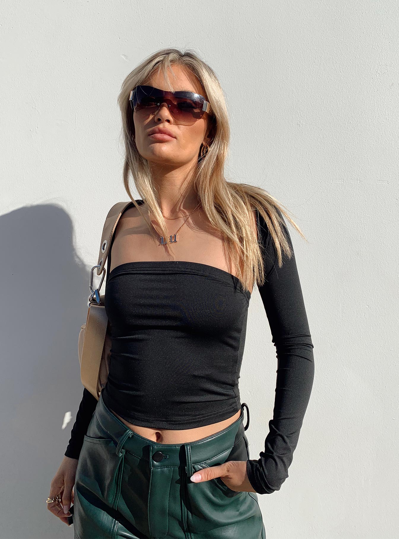 Deandra Top Black-Heyiad