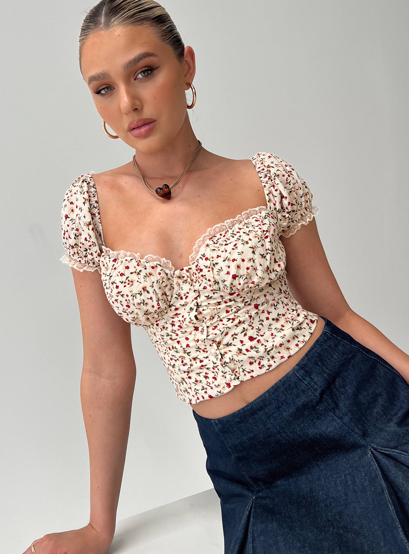 Karian Top Floral-Heyiad