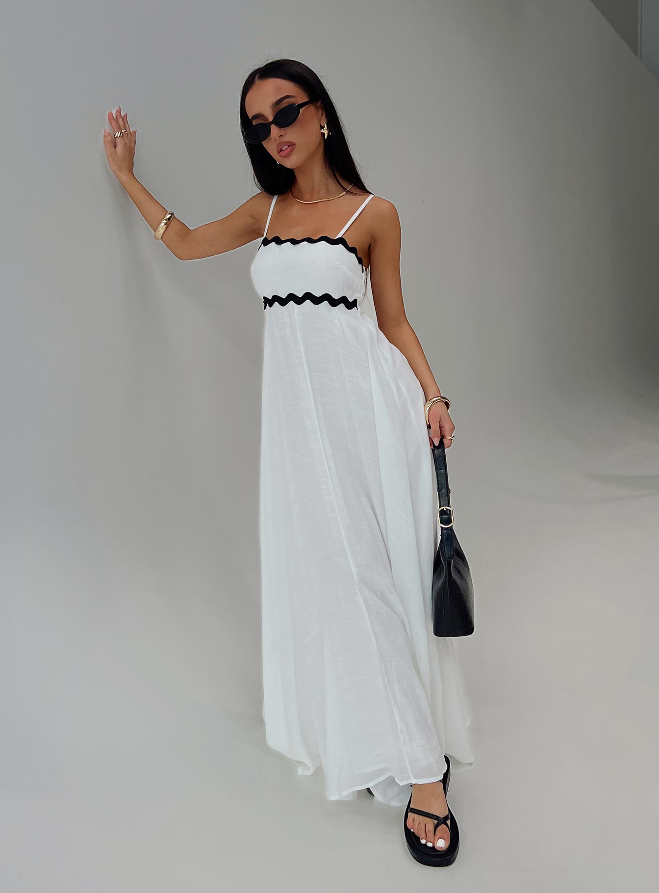 Croxetti Maxi Dress White-Heyiad