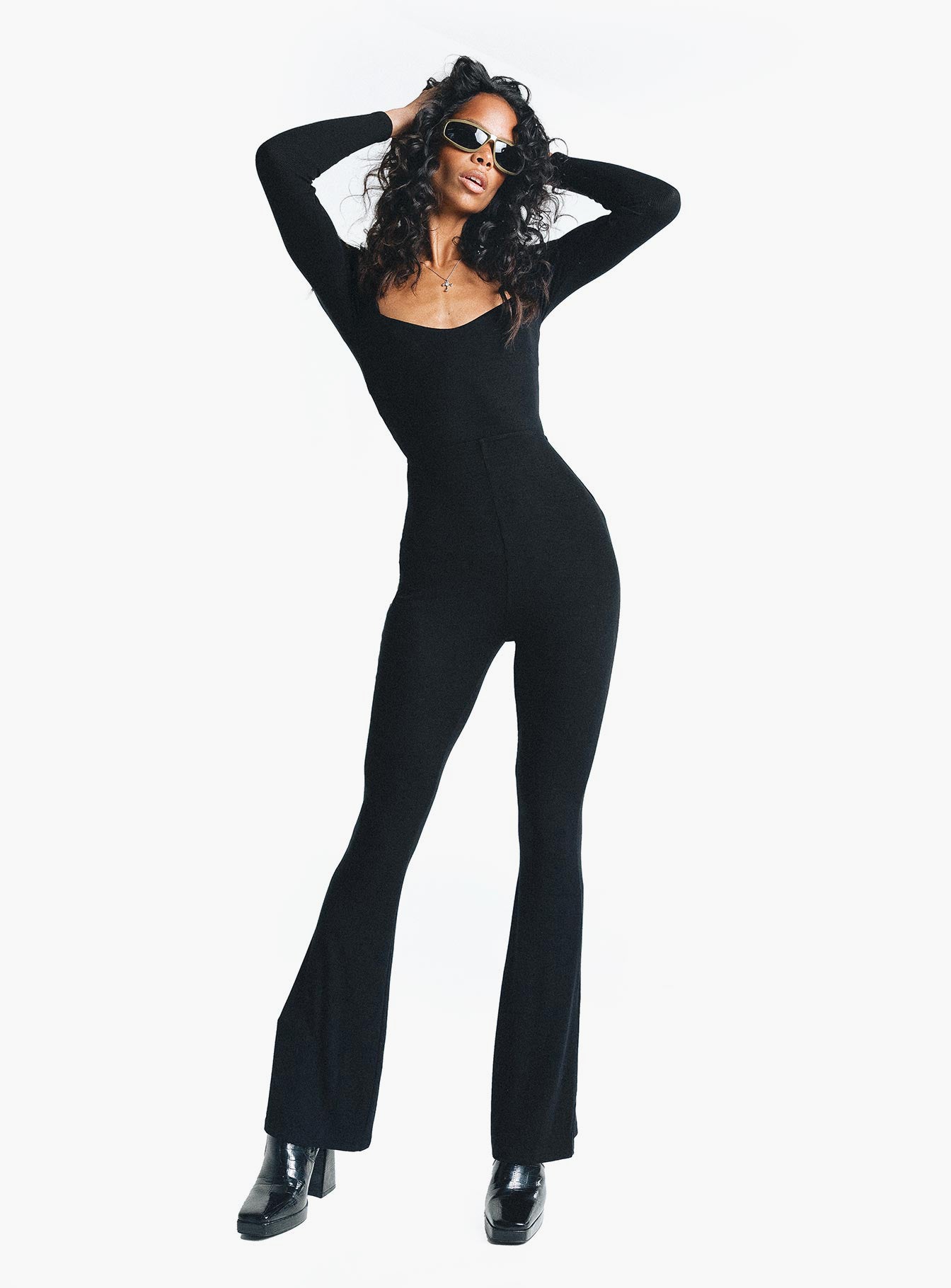 Devera Jumpsuit Black-Heyiad