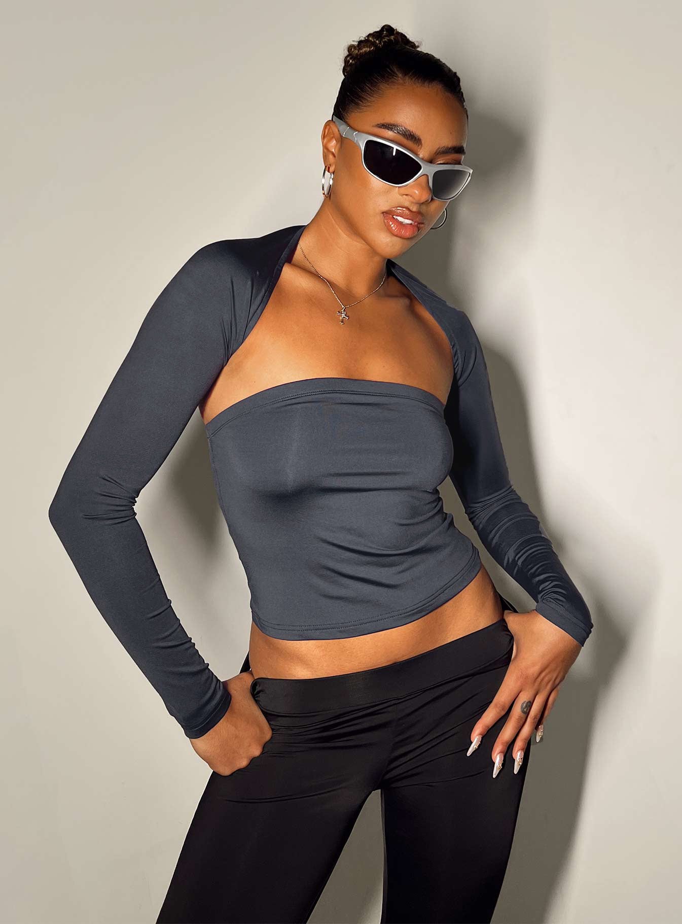 Deandra Top Navy-Heyiad