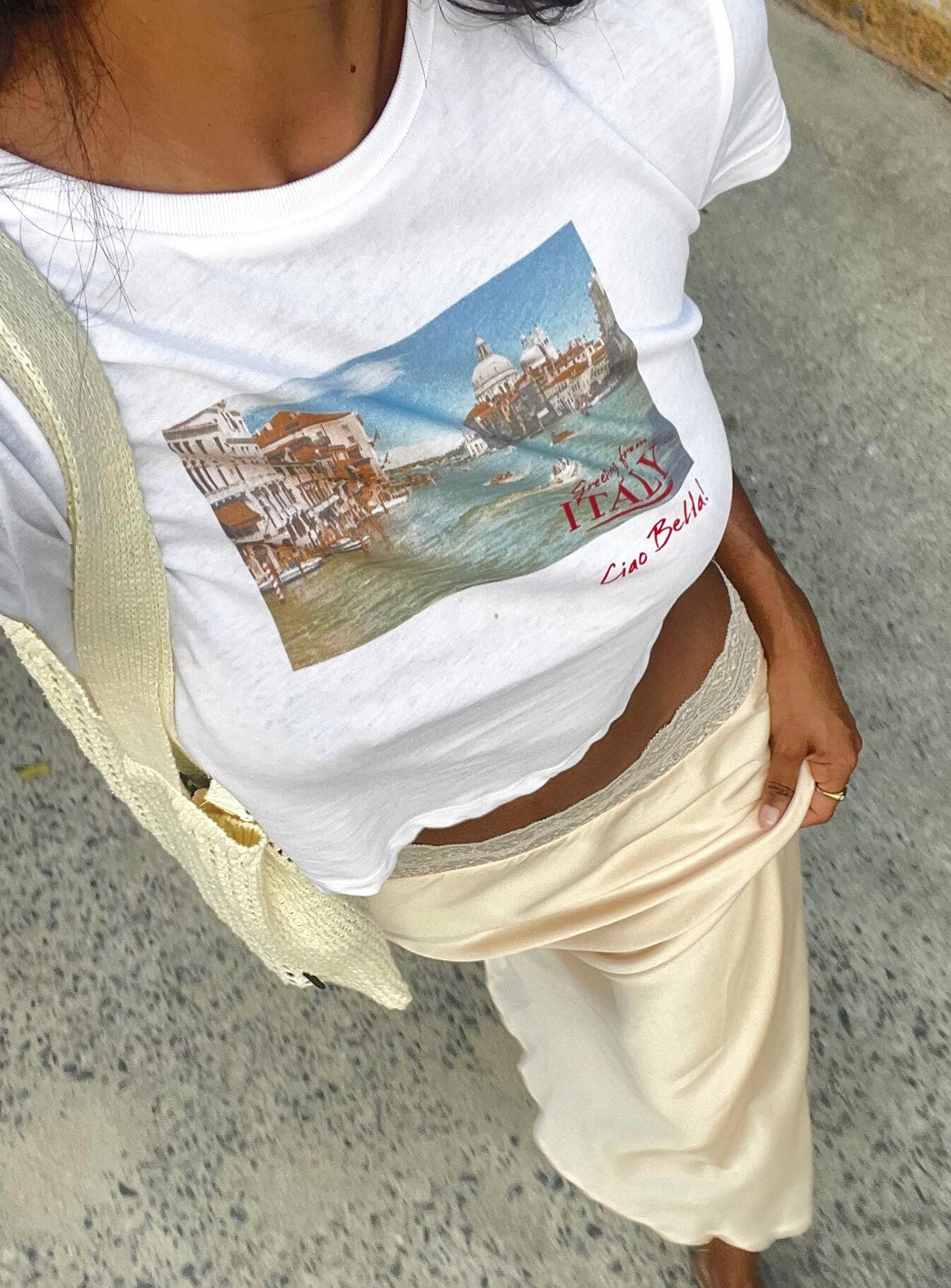 Italy Love Tee Ivory-Heyiad