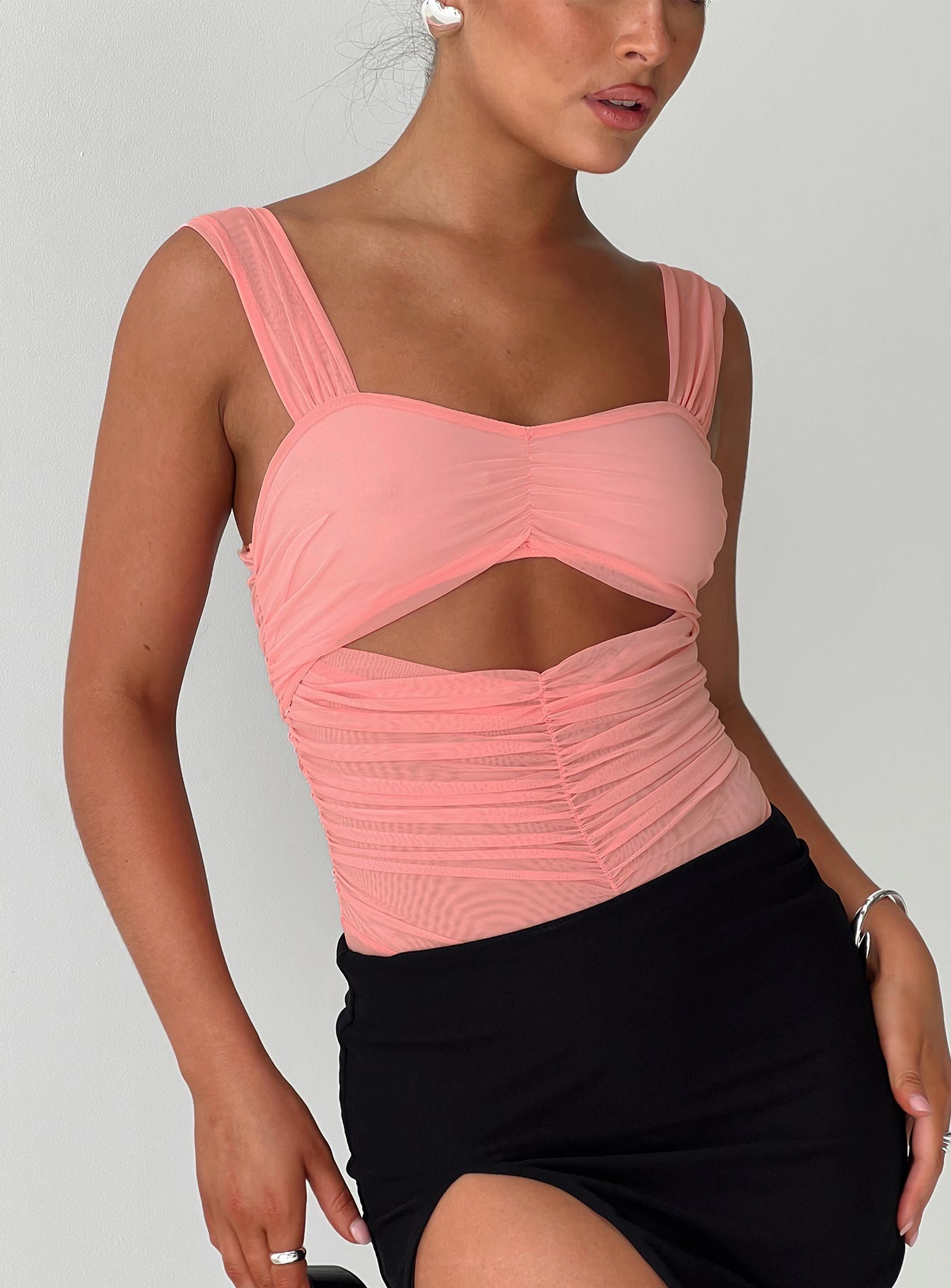 Kalmia Bodysuit Pink-Heyiad