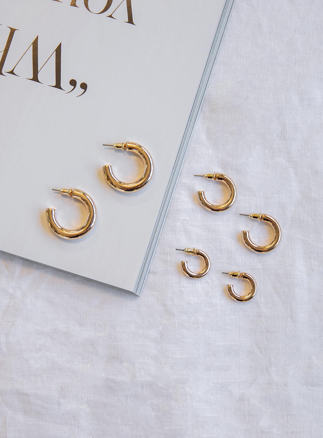 Jonesy Earring Pack Gold-Heyiad