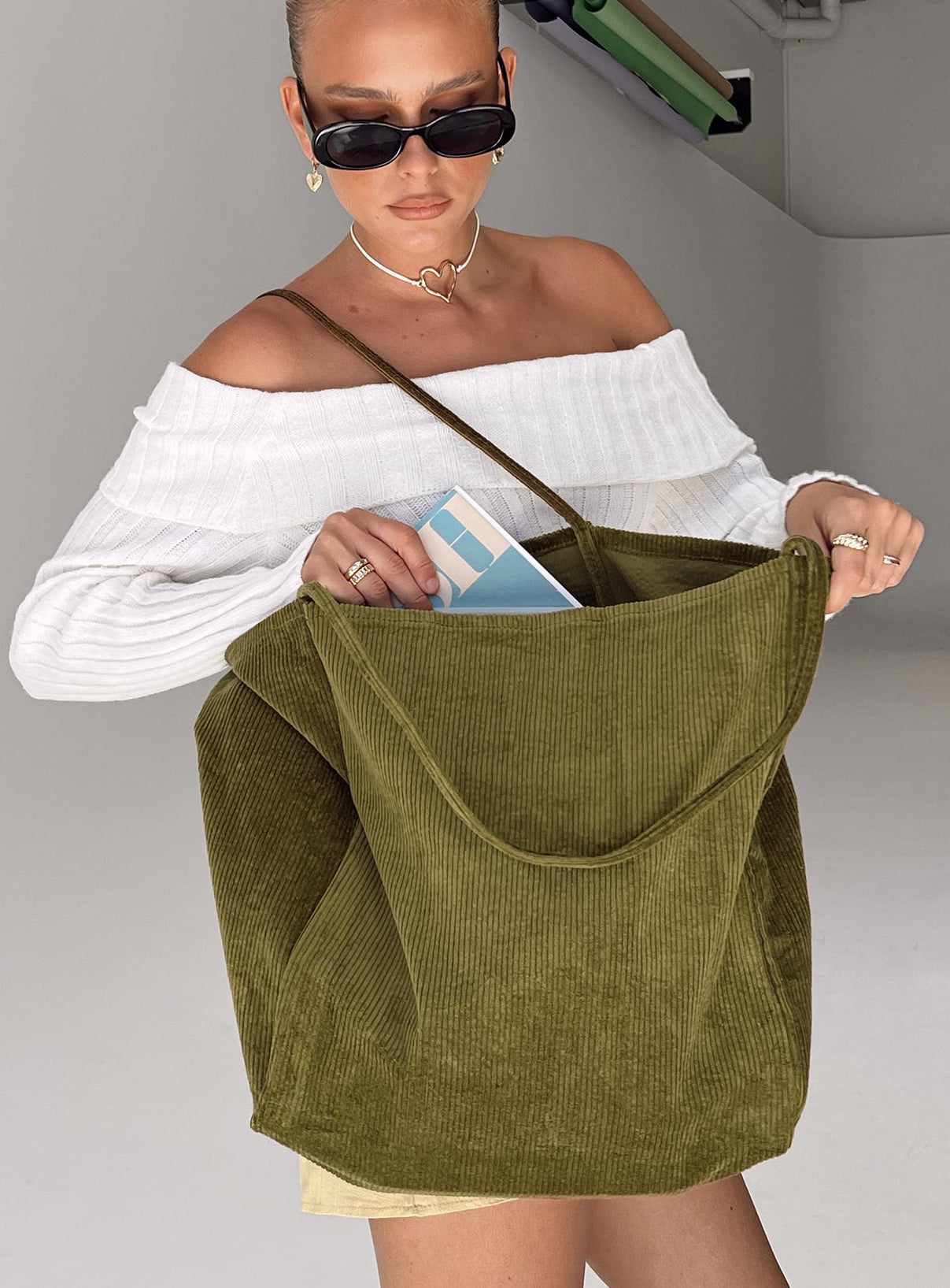 Jensen Tote Olive-Heyiad