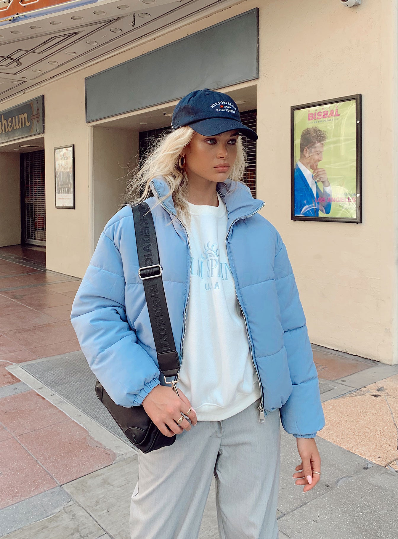 Ivey Puffer Jacket Blue-Heyiad