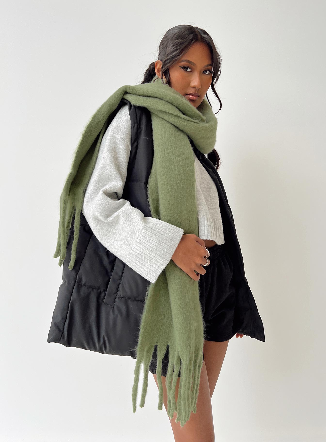 July Scarf Olive-Heyiad