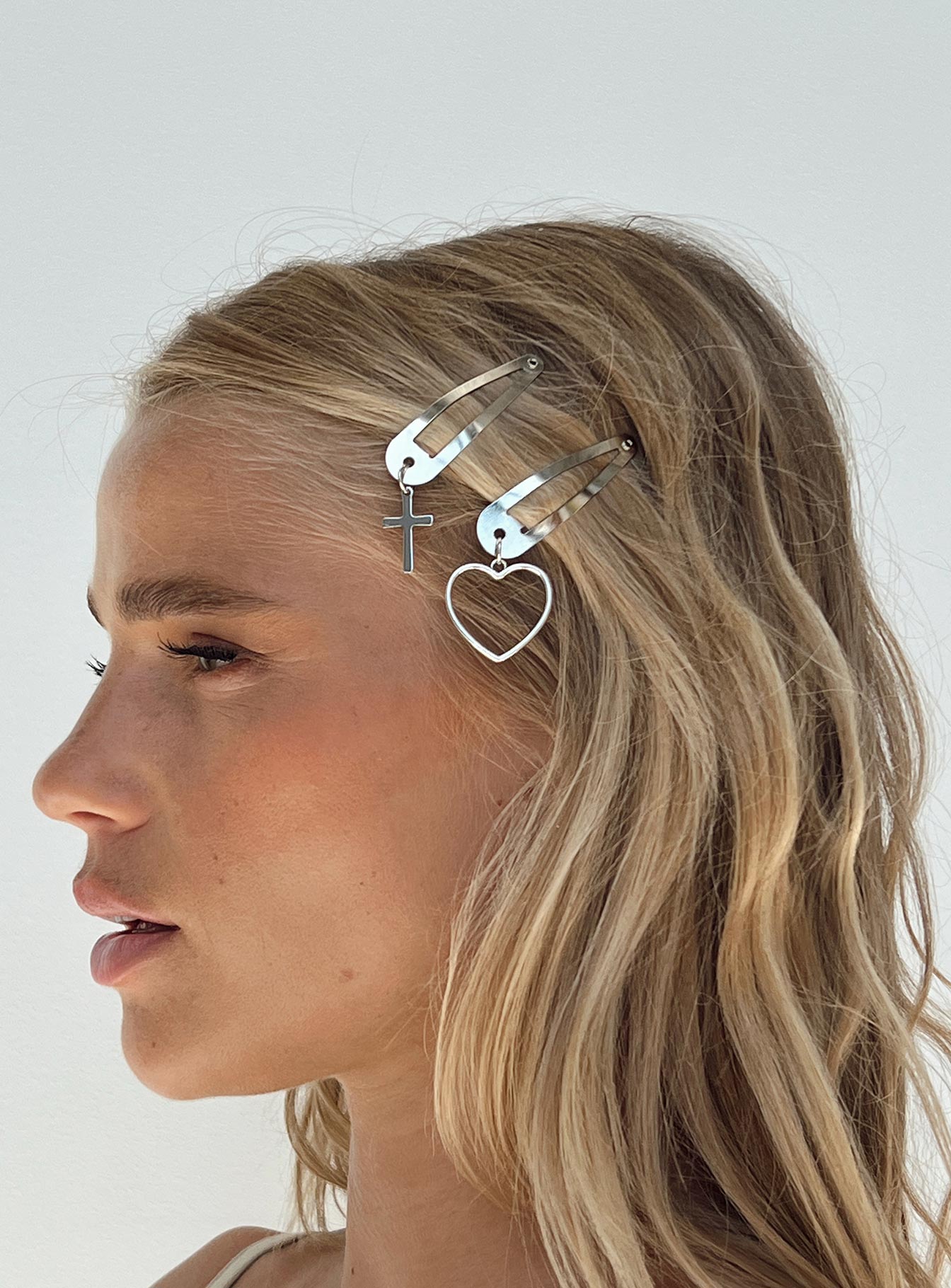 Jora Hair Clip Silver-Heyiad