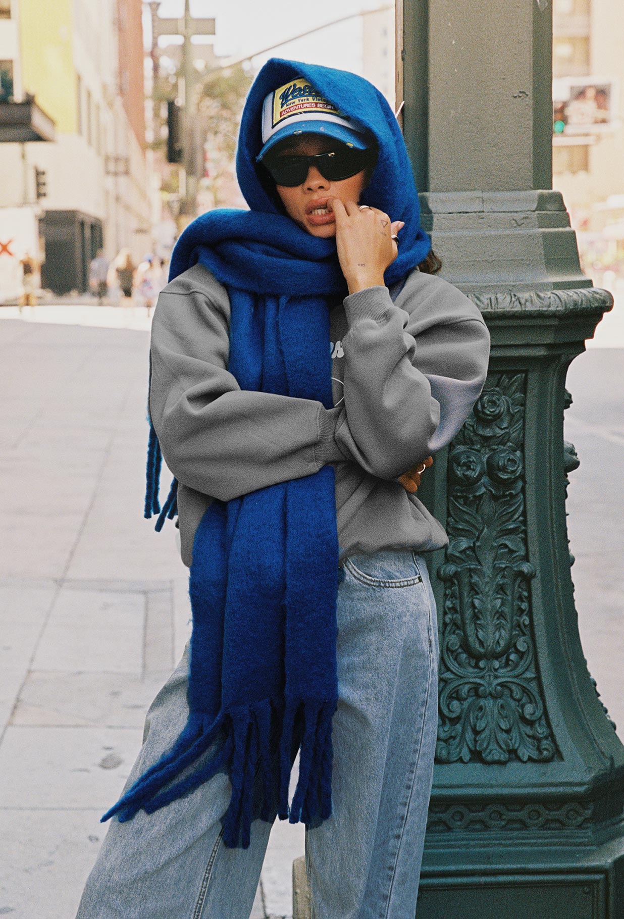 July Scarf Blue-Heyiad
