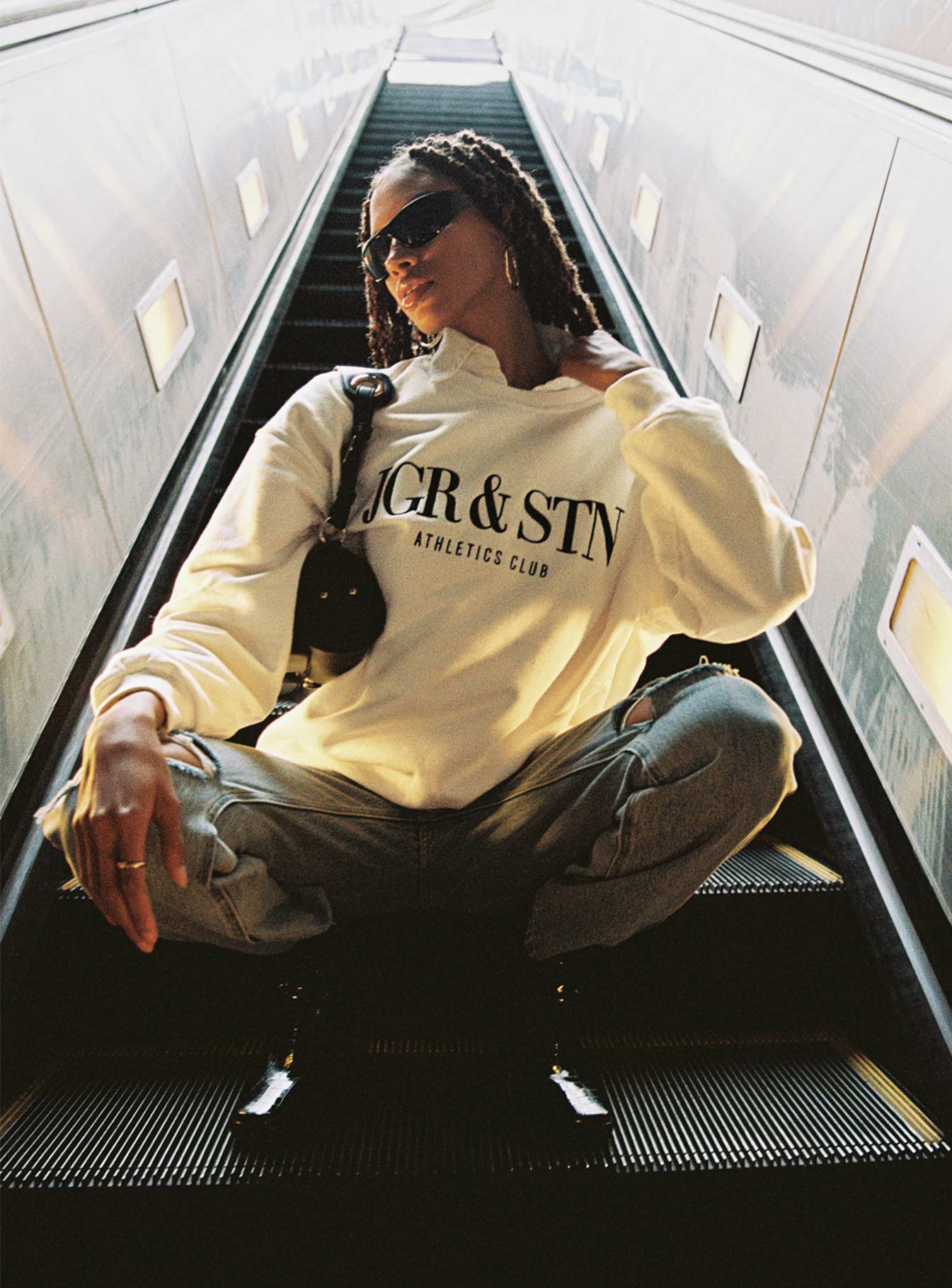 JGR & STN Mode Sweatshirt Ivory-Heyiad