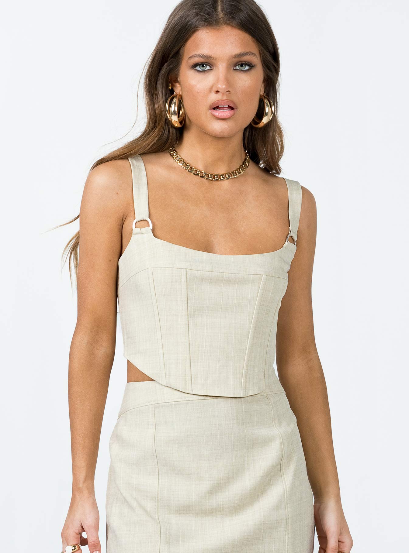 Josie Top Beige-Heyiad
