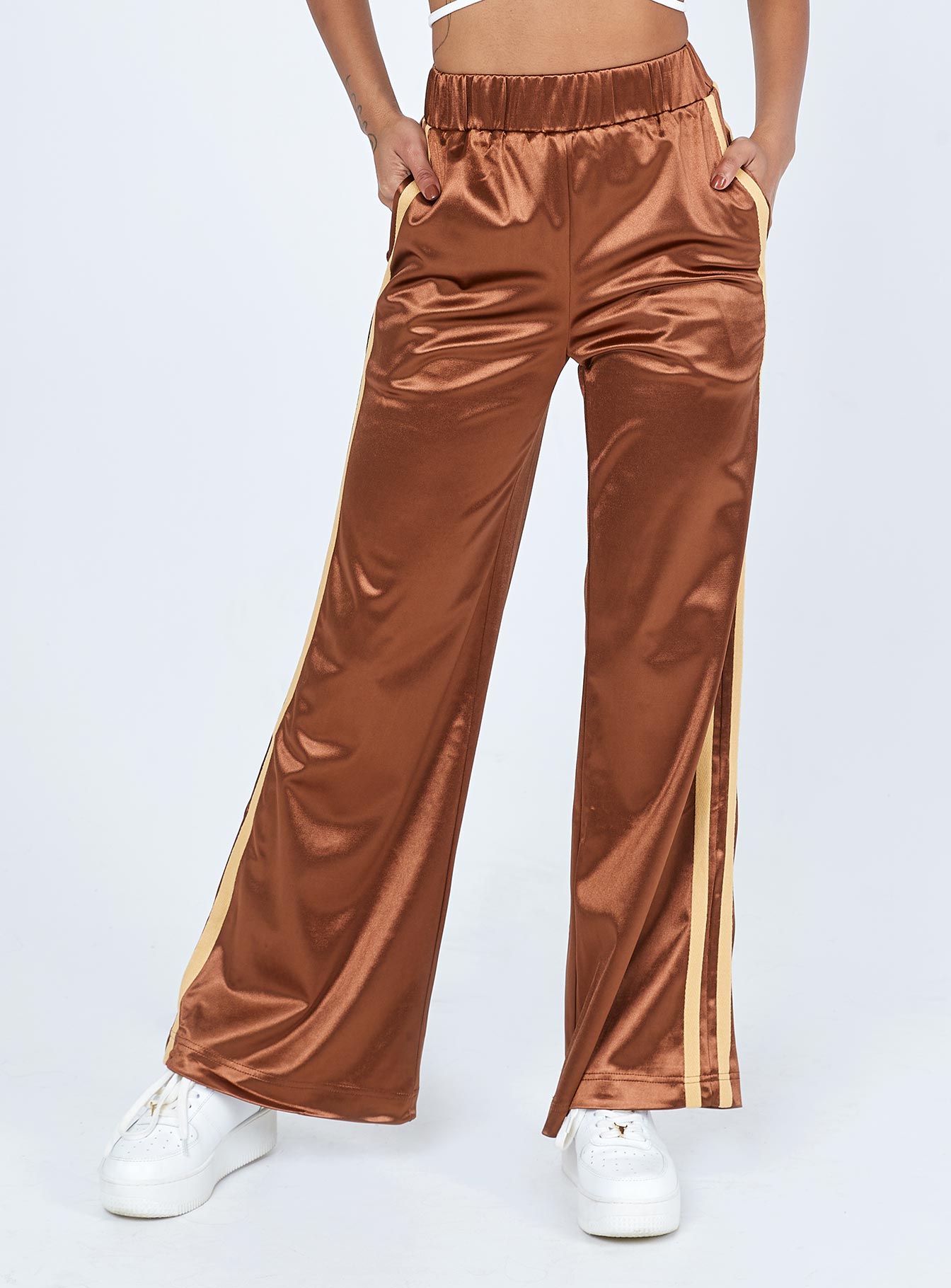 Dave Trackpants Brown-Heyiad