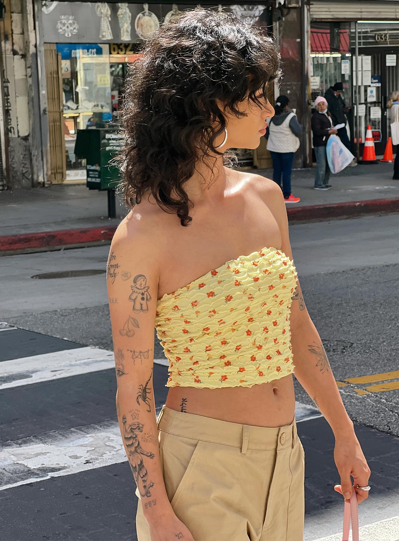 Dayrella Tube Top Yellow-Heyiad