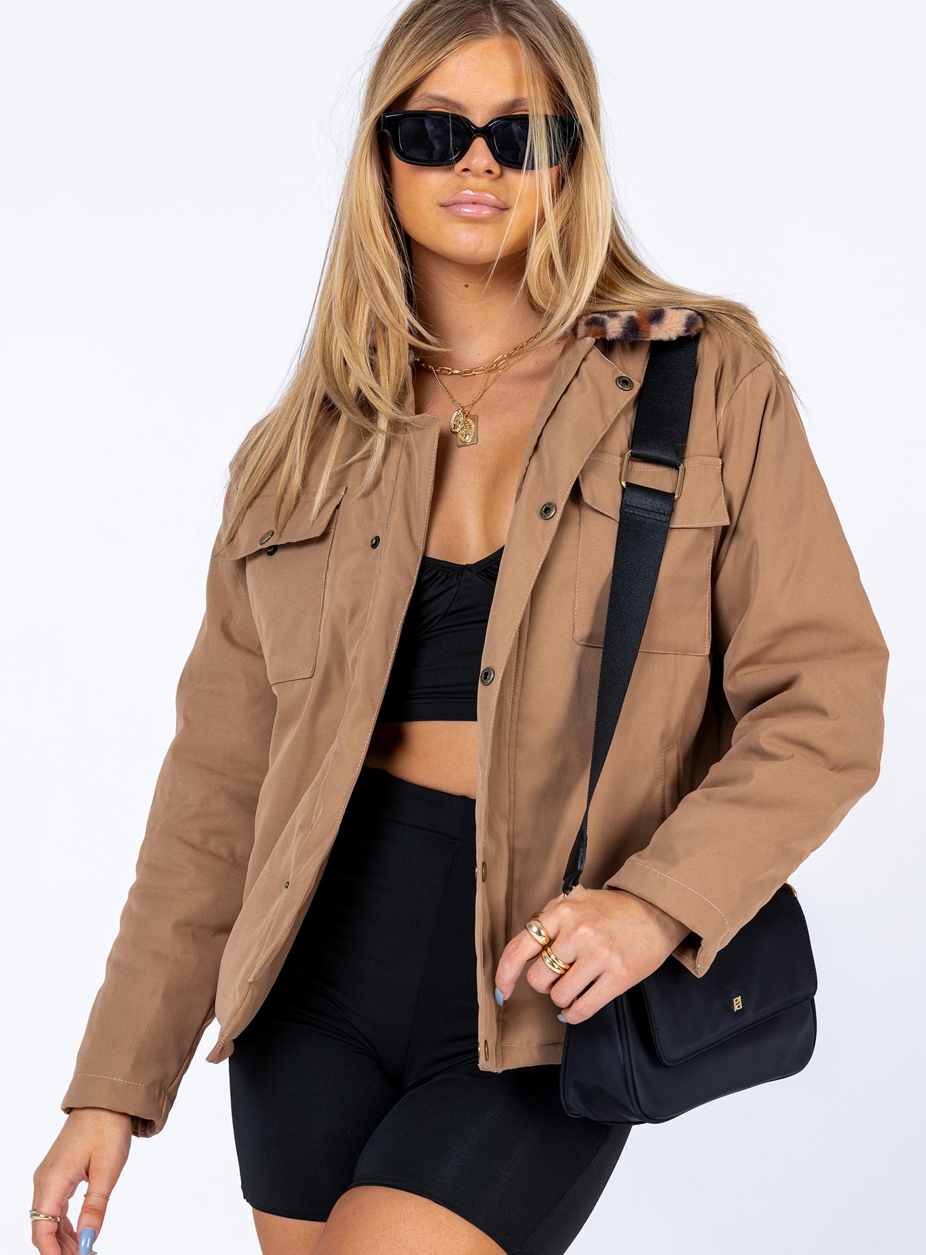 Jeroma Jacket Beige-Heyiad