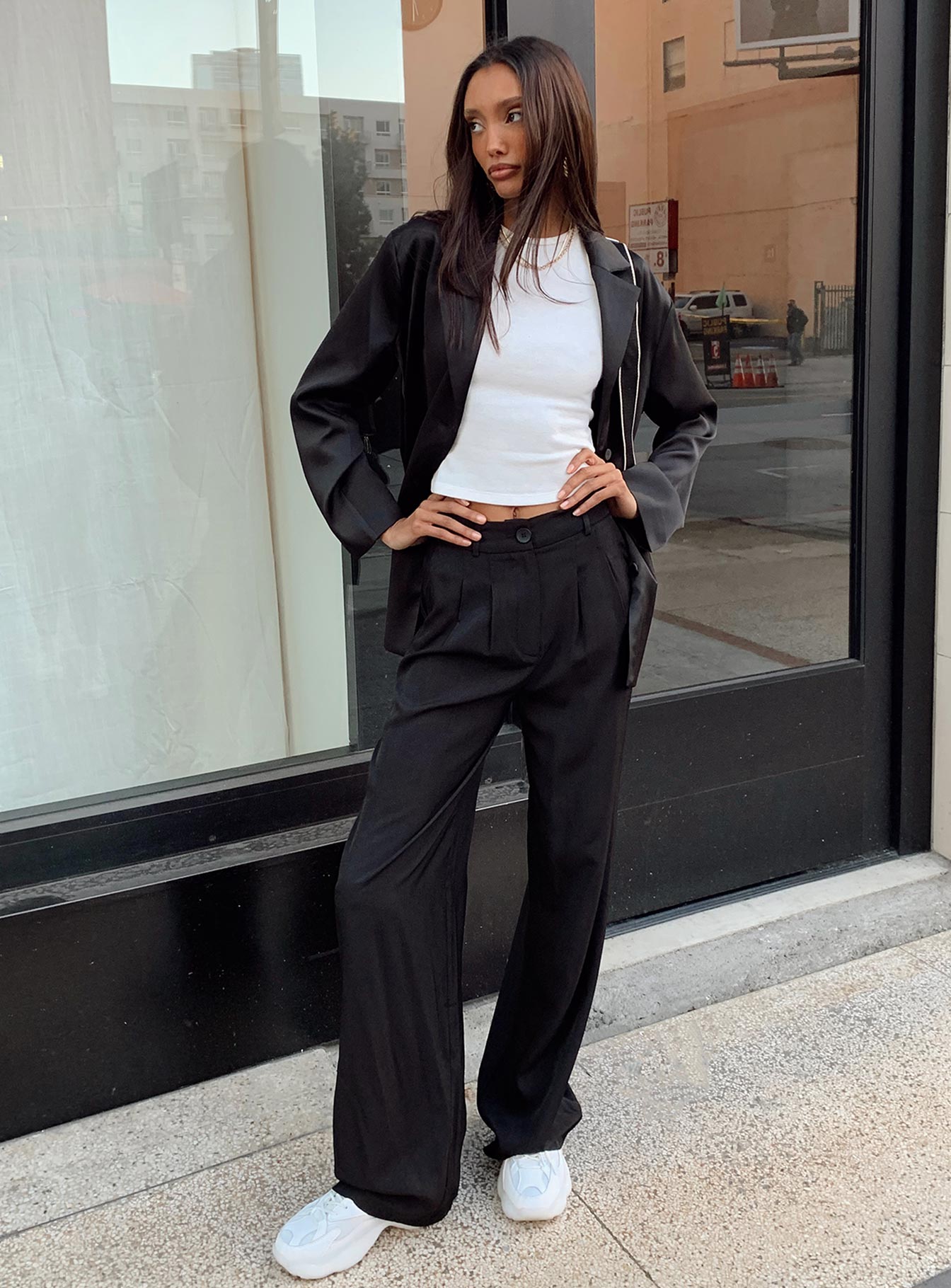 Kacey Pants Black-Heyiad