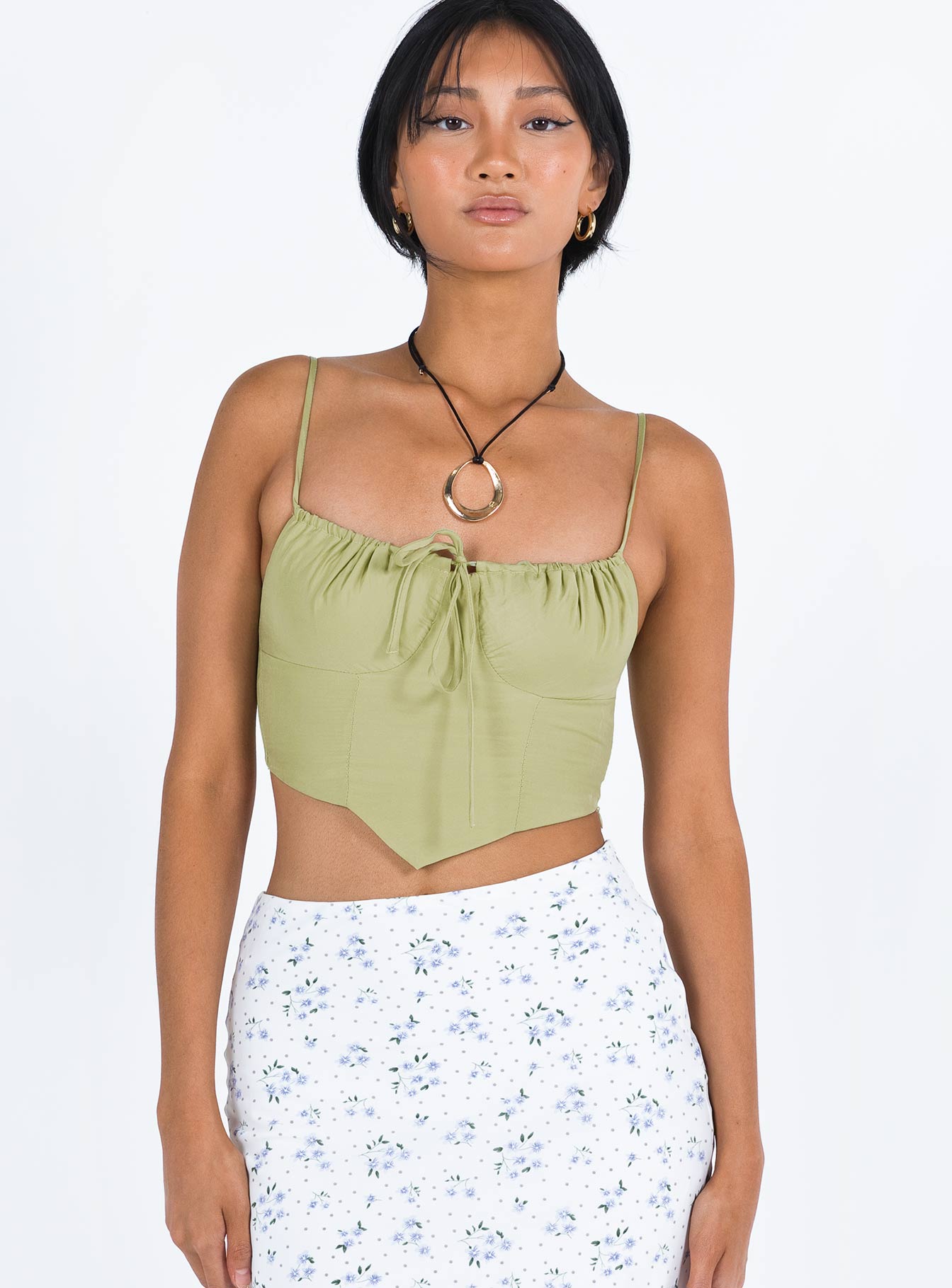 Crozier Top Green-Heyiad