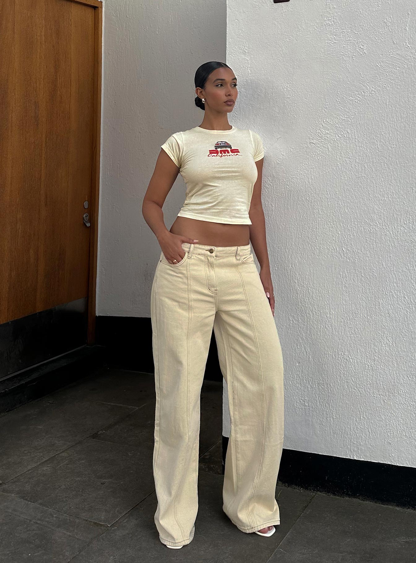 Dawson Jeans Ecru-Heyiad