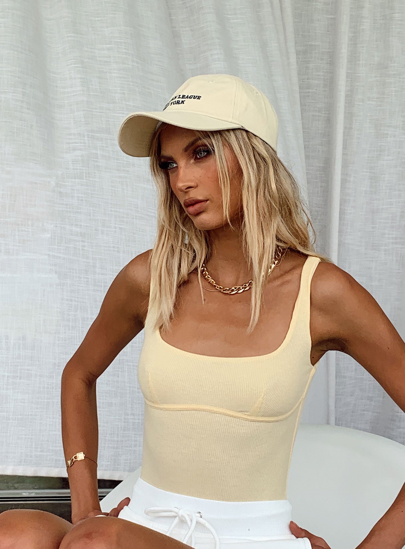 Crosby Bodysuit Yellow-Heyiad