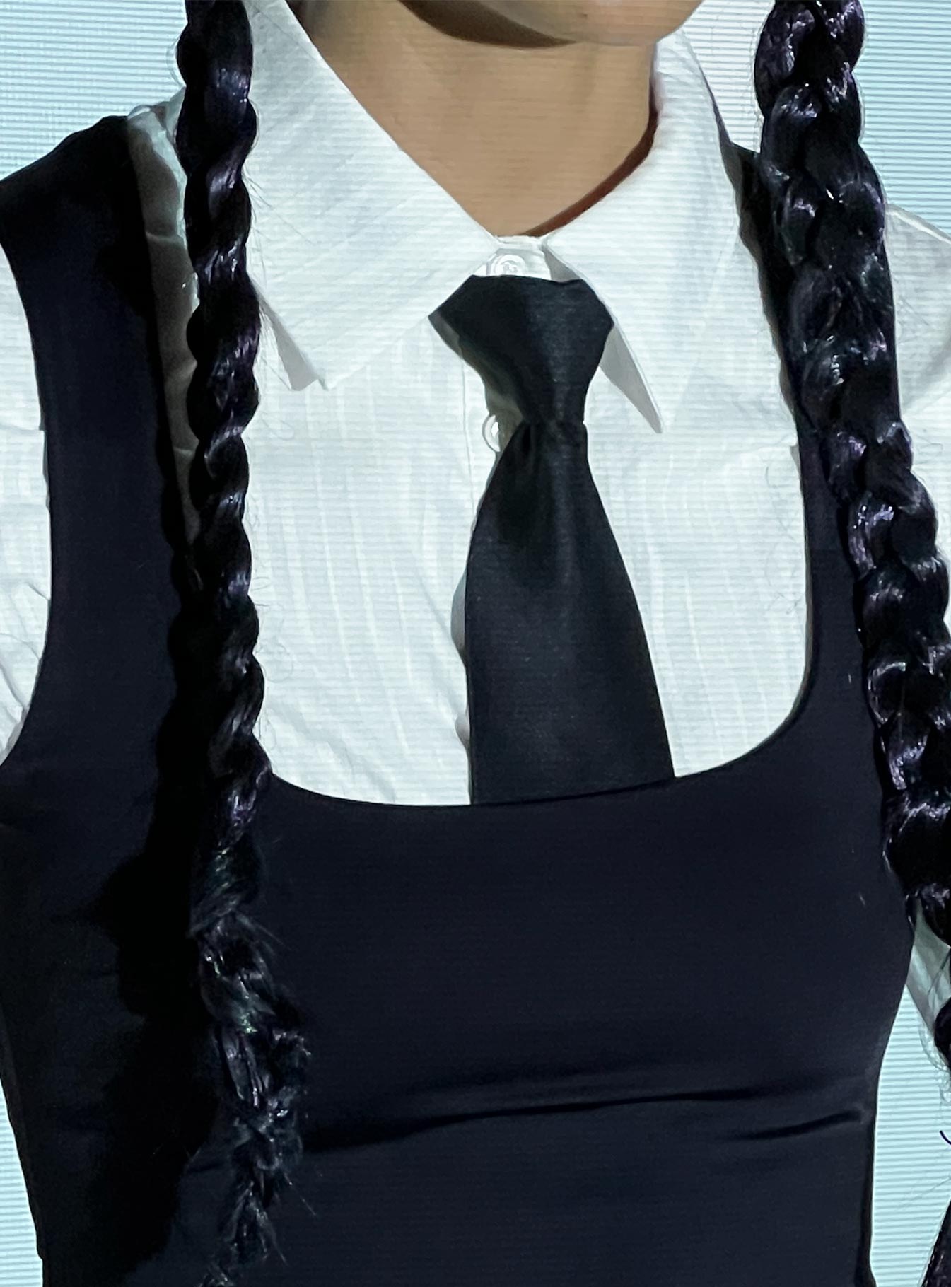 Eerie Neck Tie Black-Heyiad