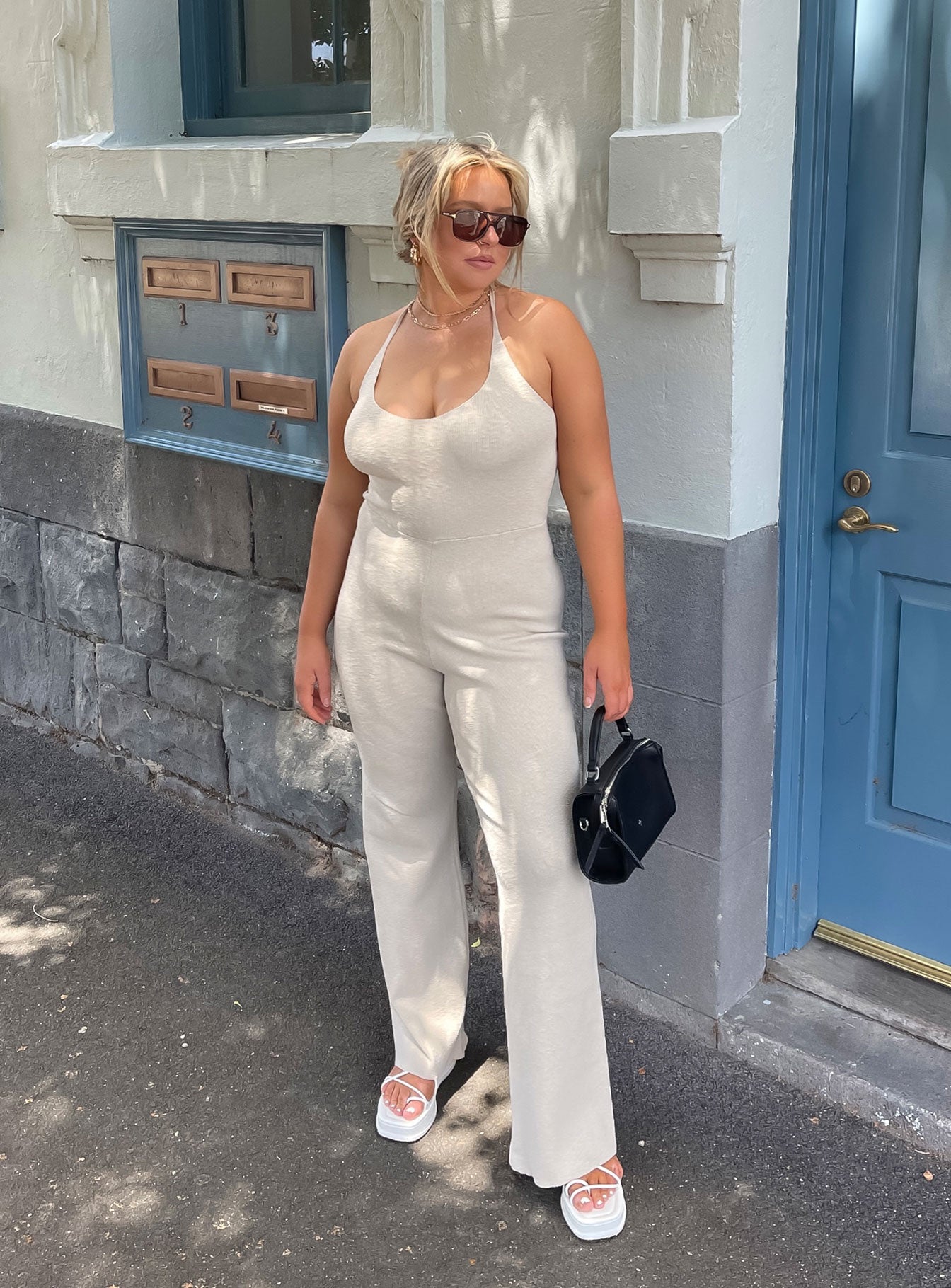 Julia Jumpsuit Cream-Heyiad