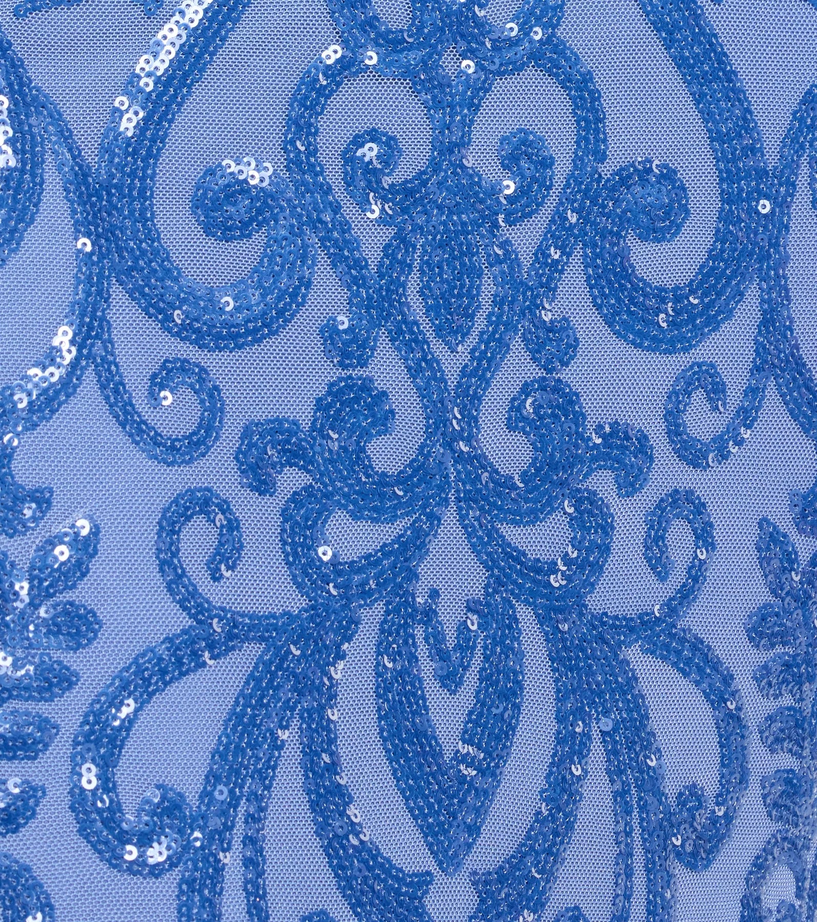 Step into the Prom 2025 dance in the Jenny Cutout Open Back Mermaid Sequin Formal Dress in denim, a stunning blue prom dress designed to complement any theme with its timeless allure and statement-making style.