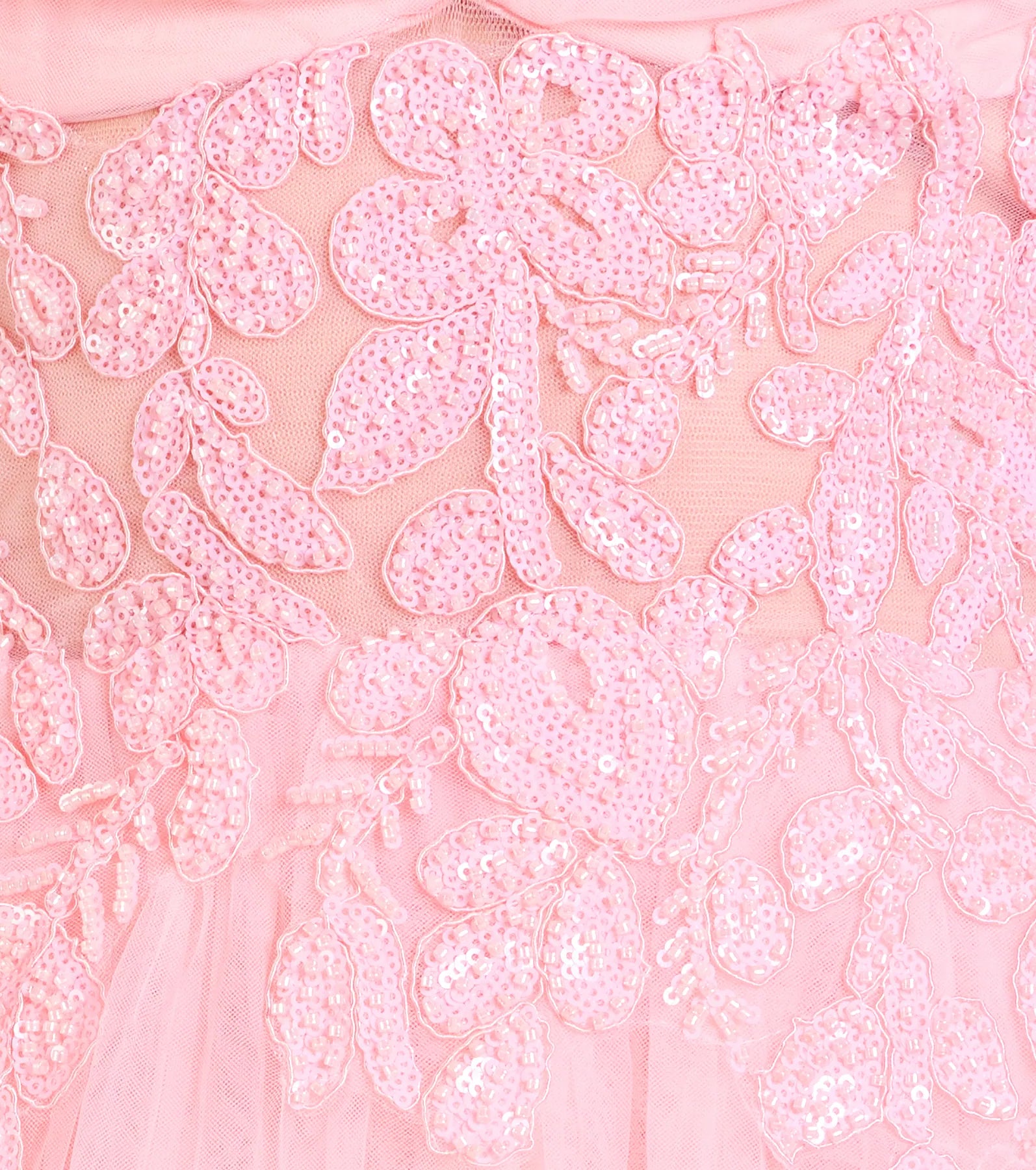 Make a bold statement in the Alia Sequin Applique A-Line Tulle Formal Dress in peach, the perfect spring dress for weddings, cocktail hours, nights out, and/or seasonal celebrations.