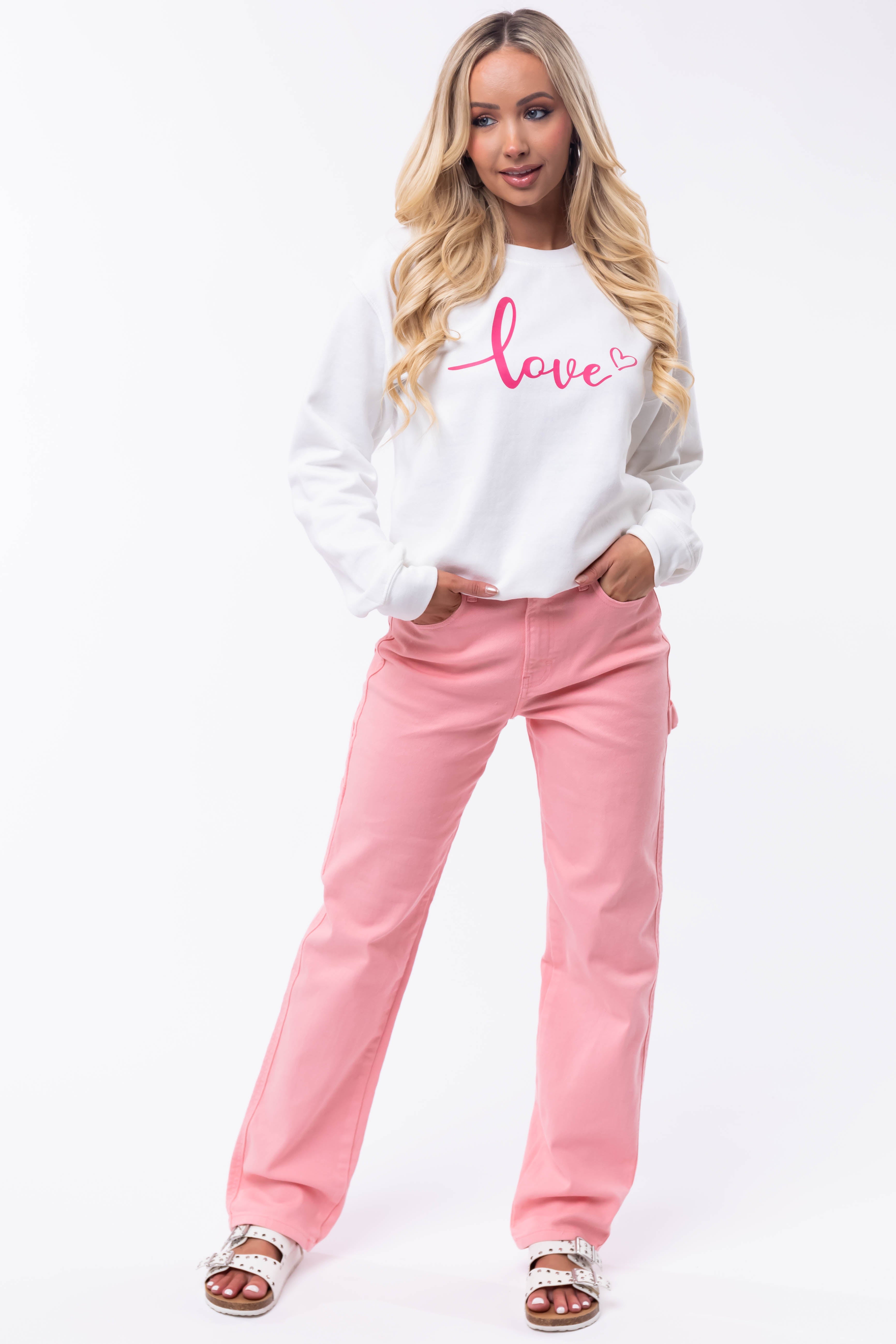 Cello Bubblegum Mid Rise Baggy Carpenter Jeans-Newayad