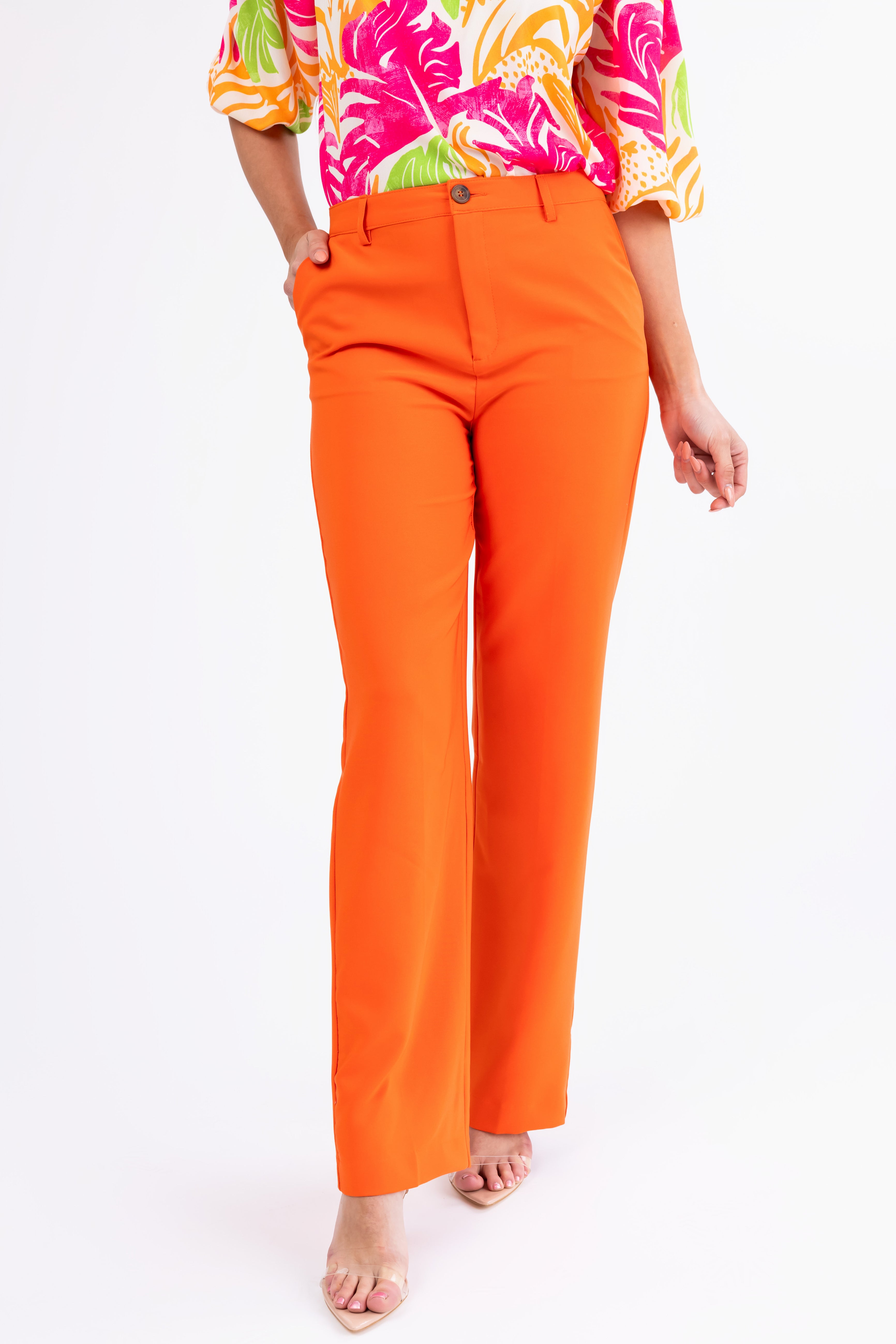 Emily Fire Straight Leg Dress Pants-Newayad