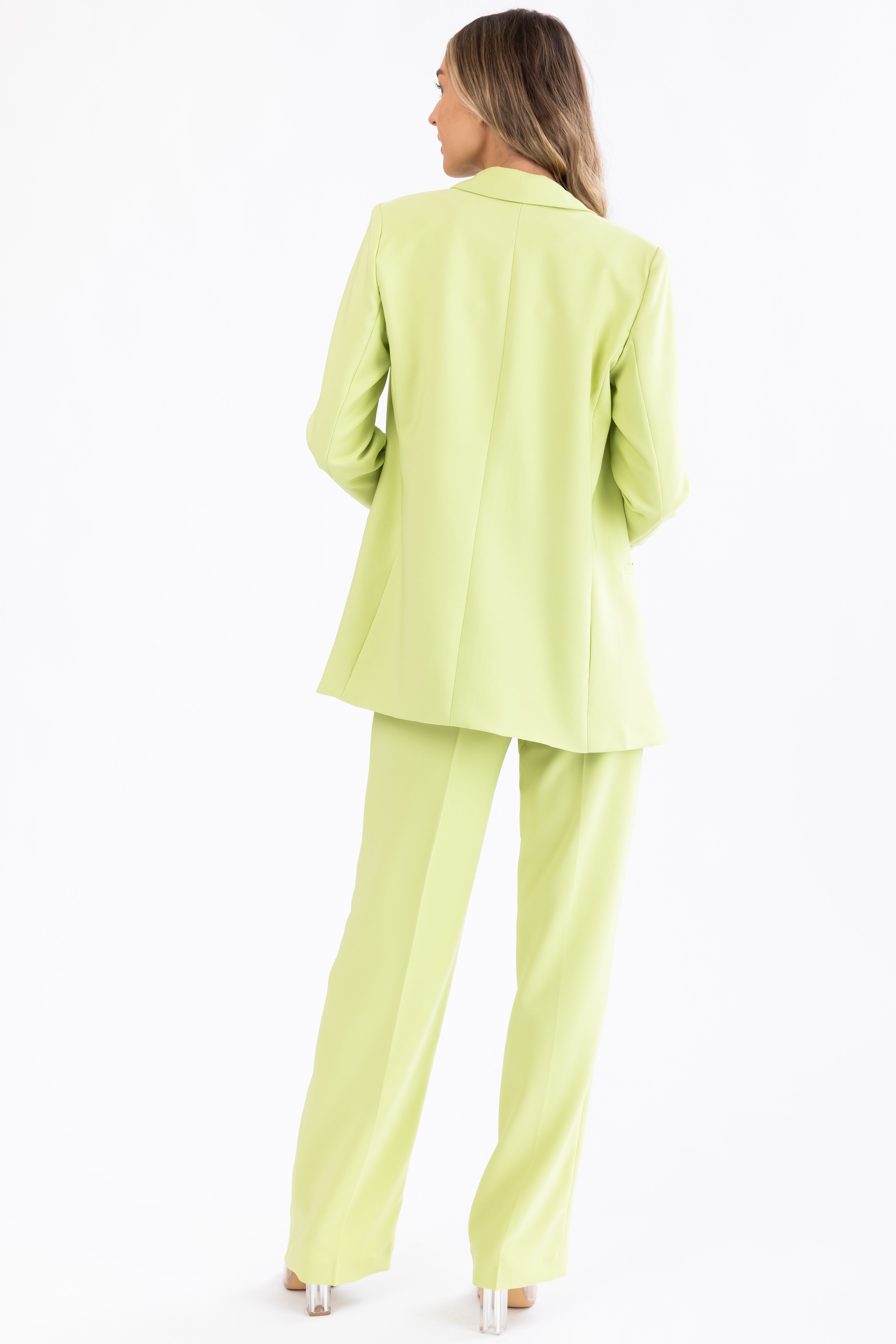 Emily Key Lime Straight Leg Dress Pants-Newayad