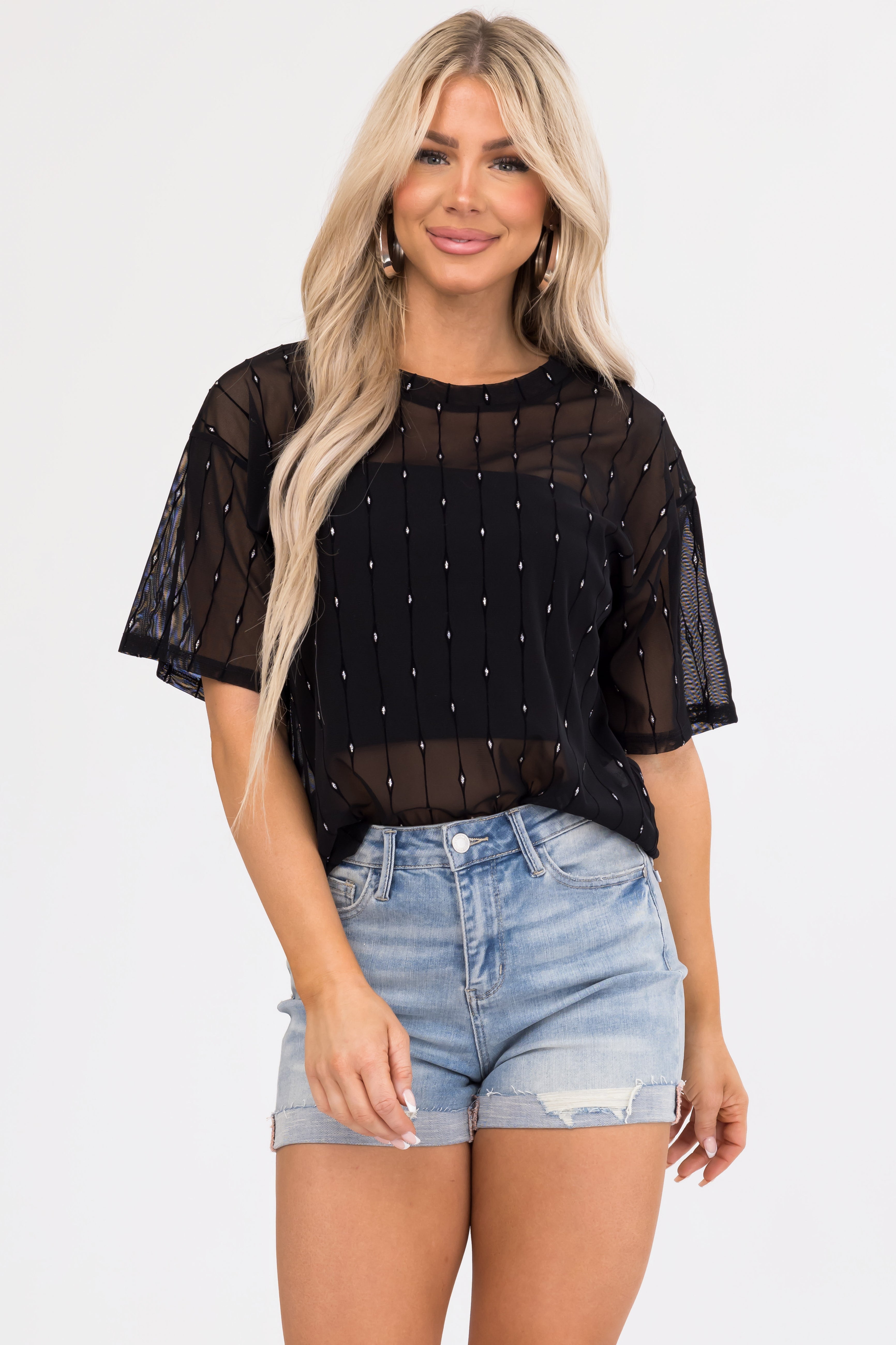 Judy Blue High Waist Distressed Shorts-Newayad